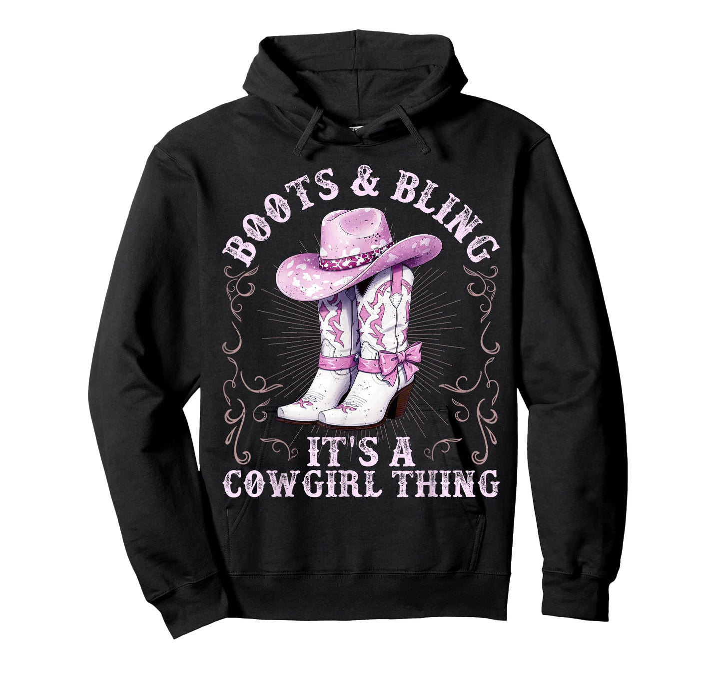 Boots and Bling It’s A Cowgirl Thing Western Rodeo Cowgirls T-Shirt