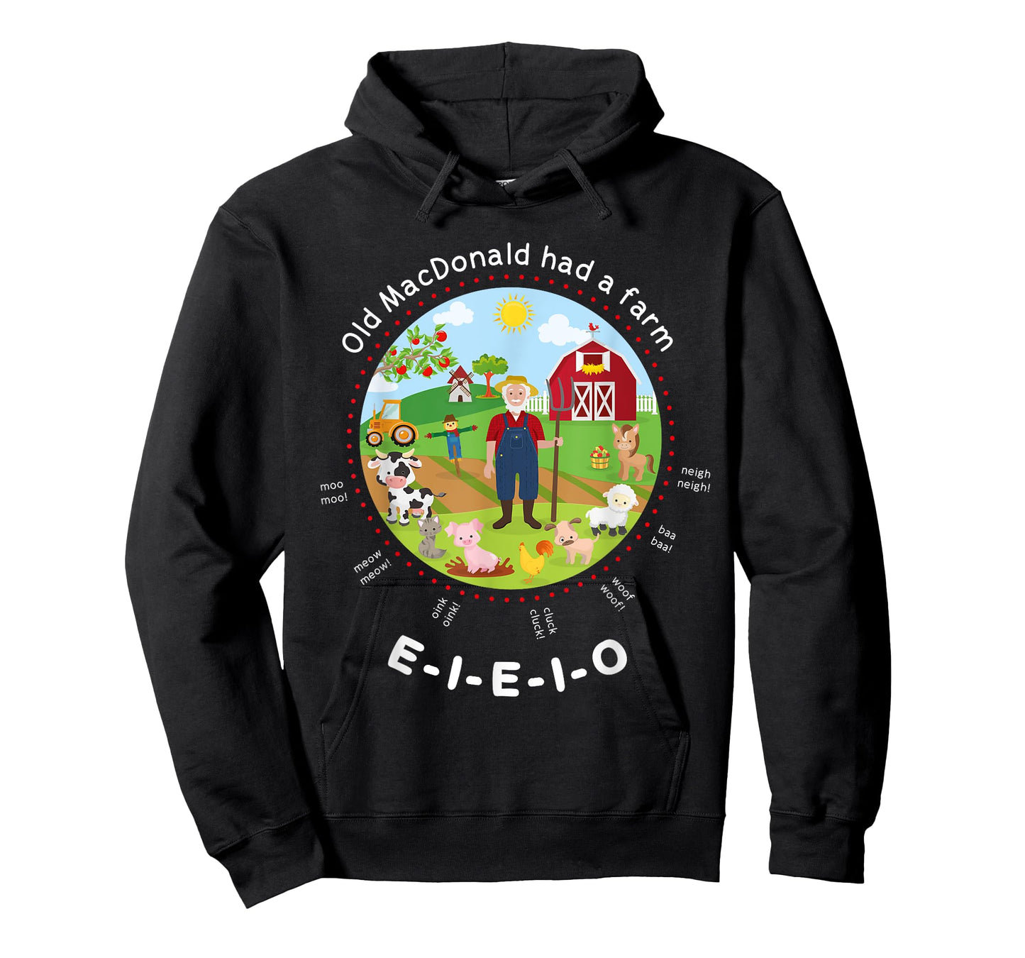 Old MacDonald had a farm English Nursery Rhyme Theme T-Shirt T-Shirt