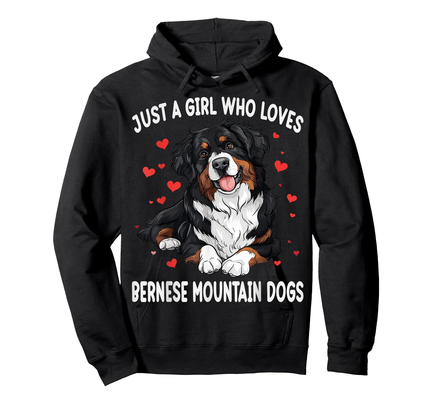 Just a Girl Who Loves Bernese Mountain Berner Dog Lover T-Shirt