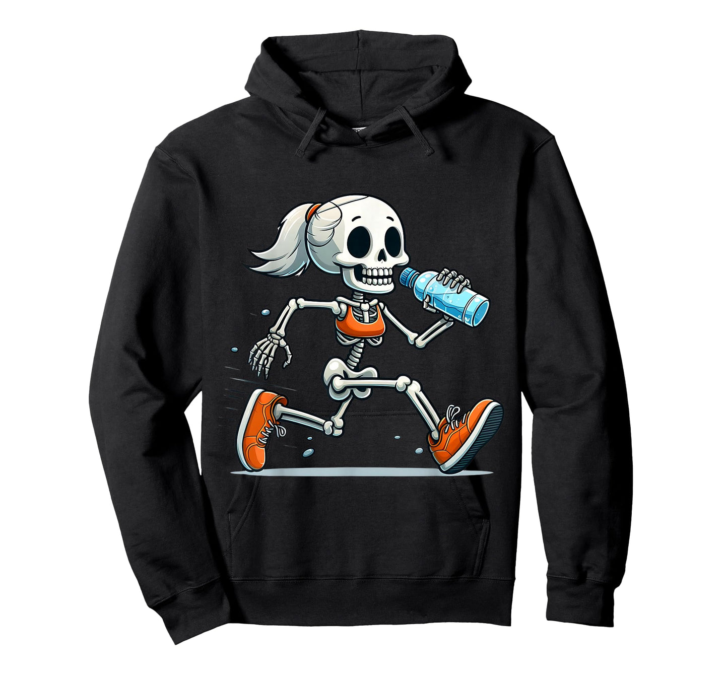 Running Skeleton Halloween Costume Spooky Runners Lover T-Shirt