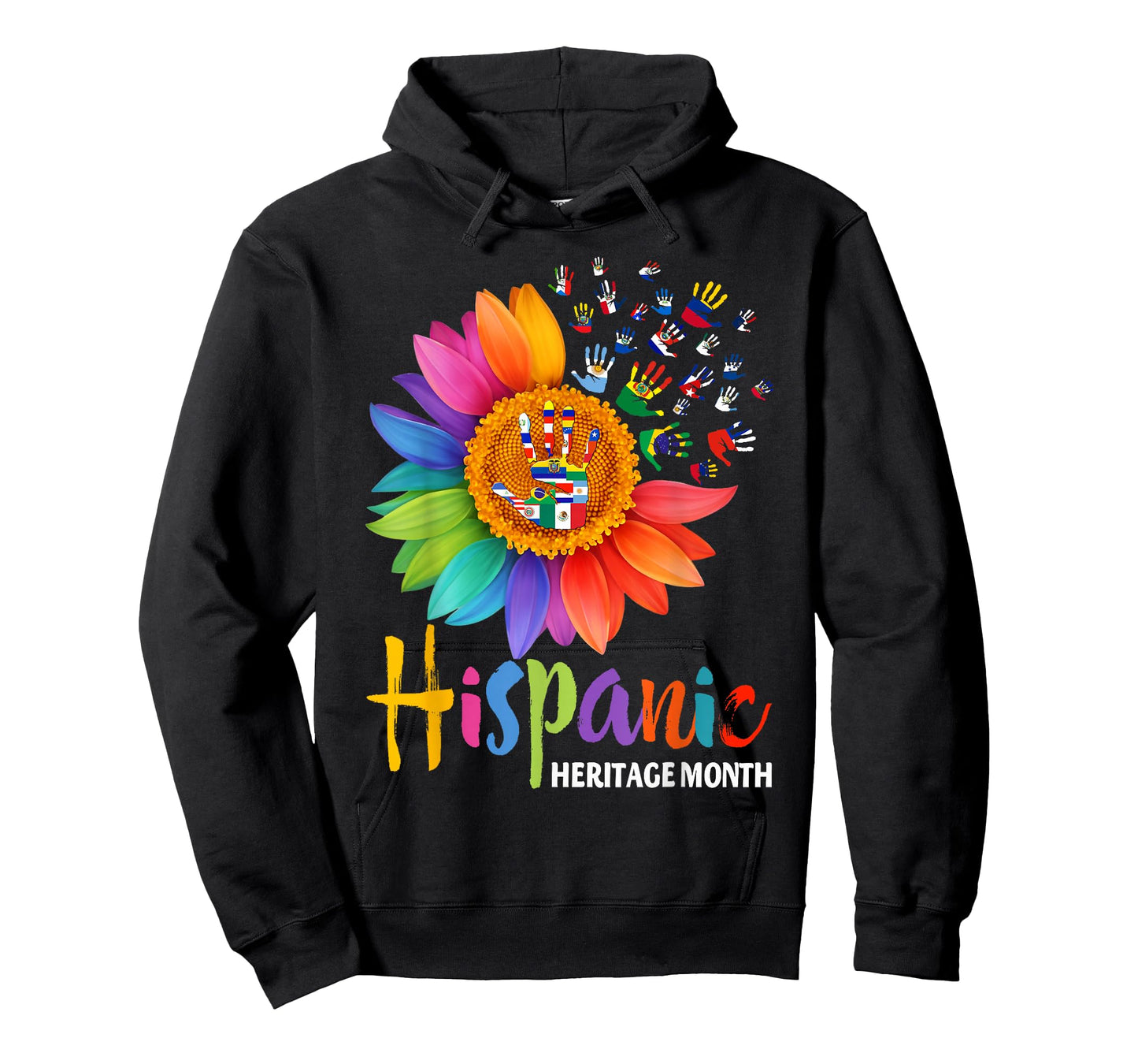 National Hispanic Heritage Month Sunflower All Countries T-Shirt