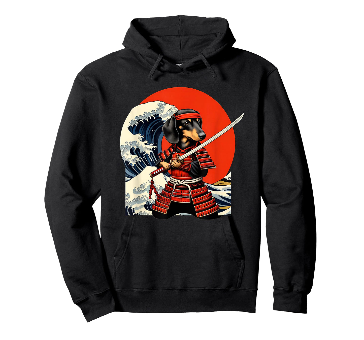 Otaku Weiner Dachshund Dog Samurai T-Shirt