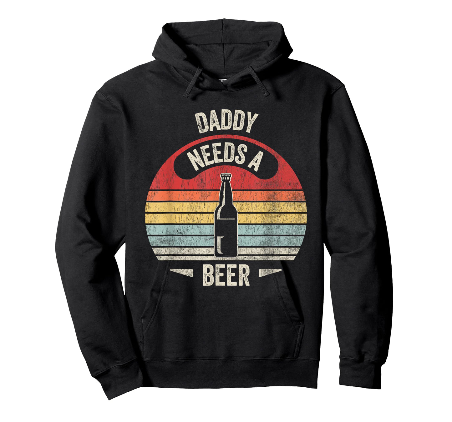 Daddy Needs A Beer Retro Bottle Humor T-Shirt