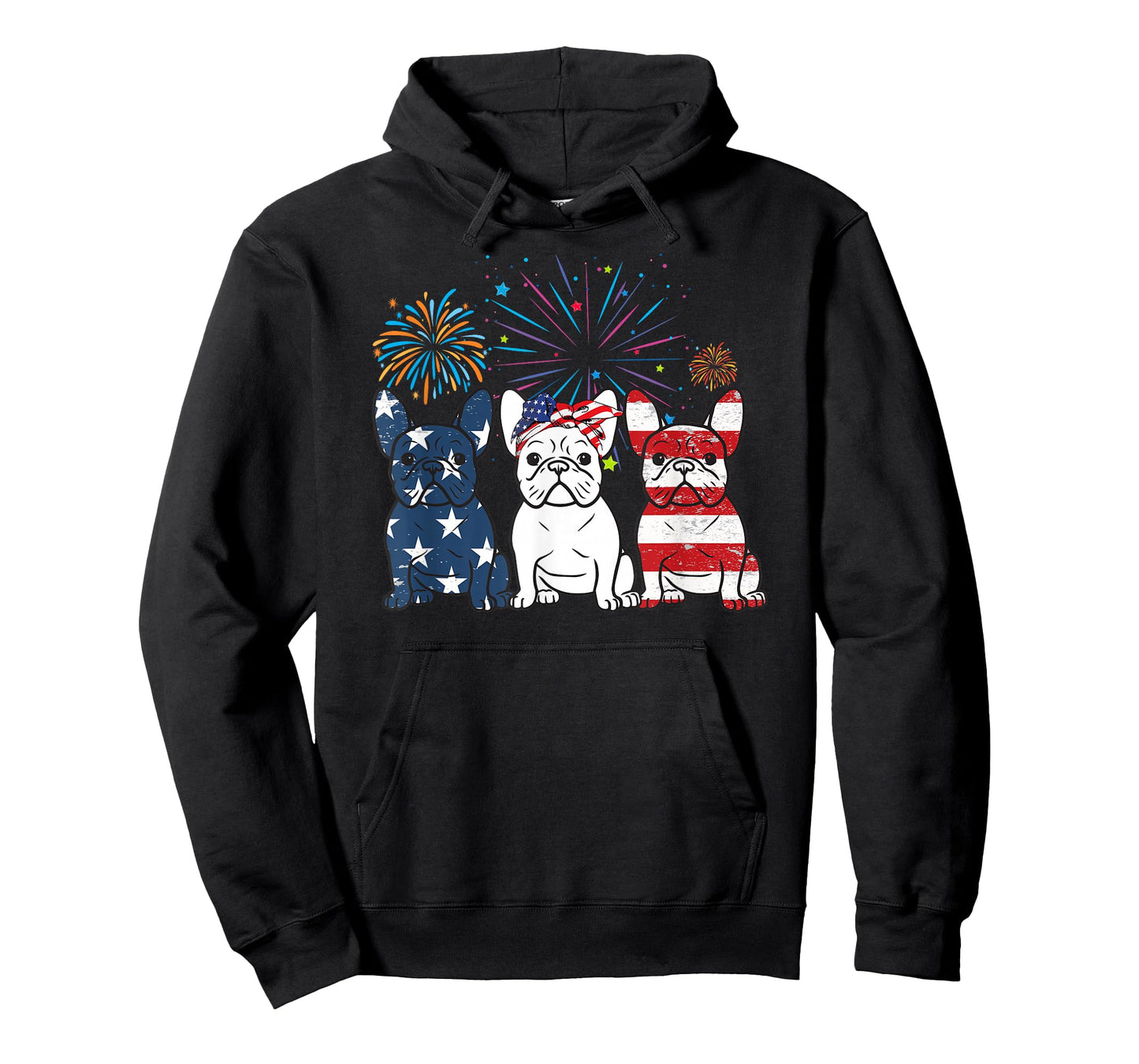 French Bulldog American Flag 4th Of July Independence Day T-Shirt