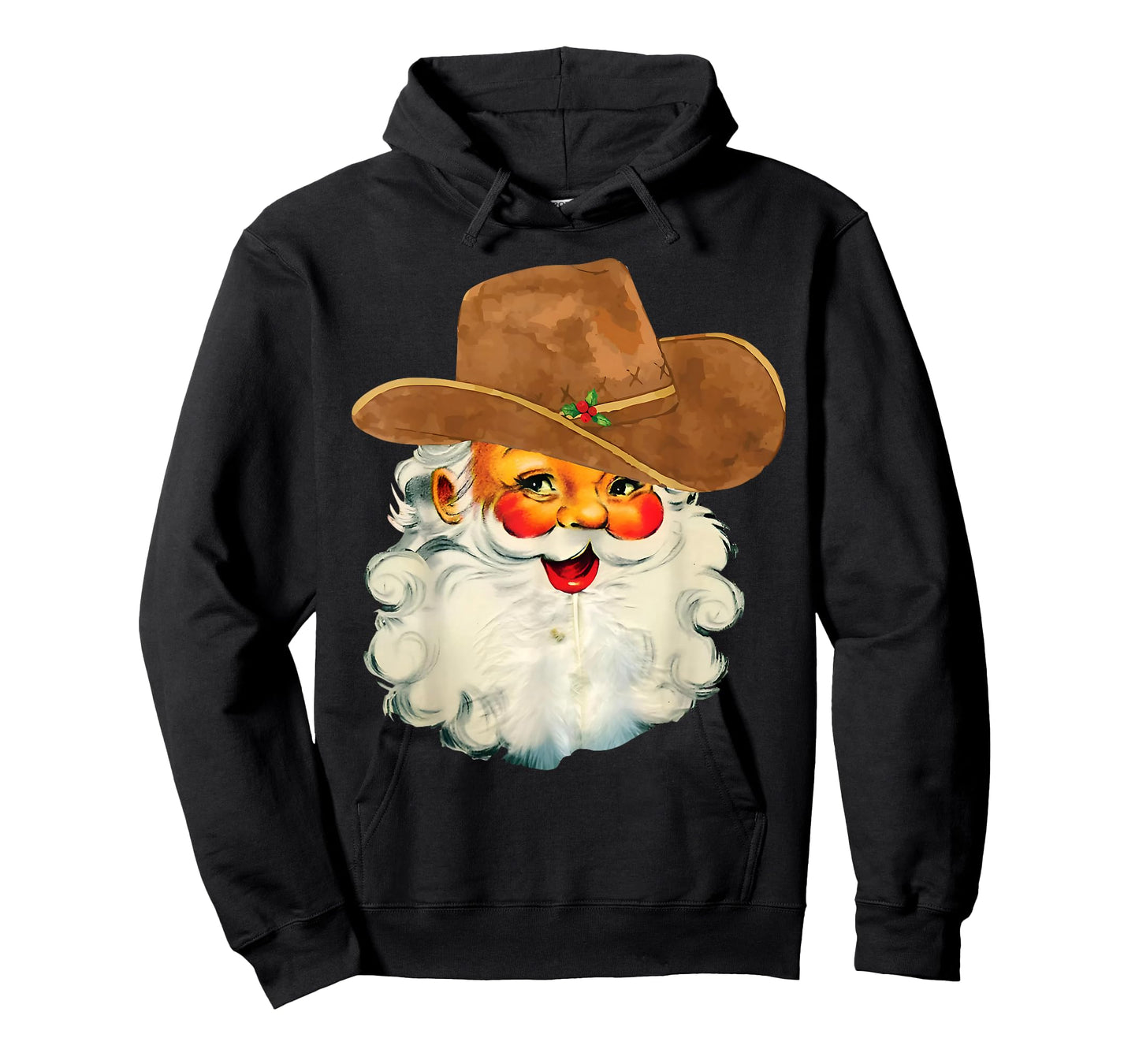 Merry Christmas Santa Cowboy Western Xmas Pajamas Holiday T-Shirt