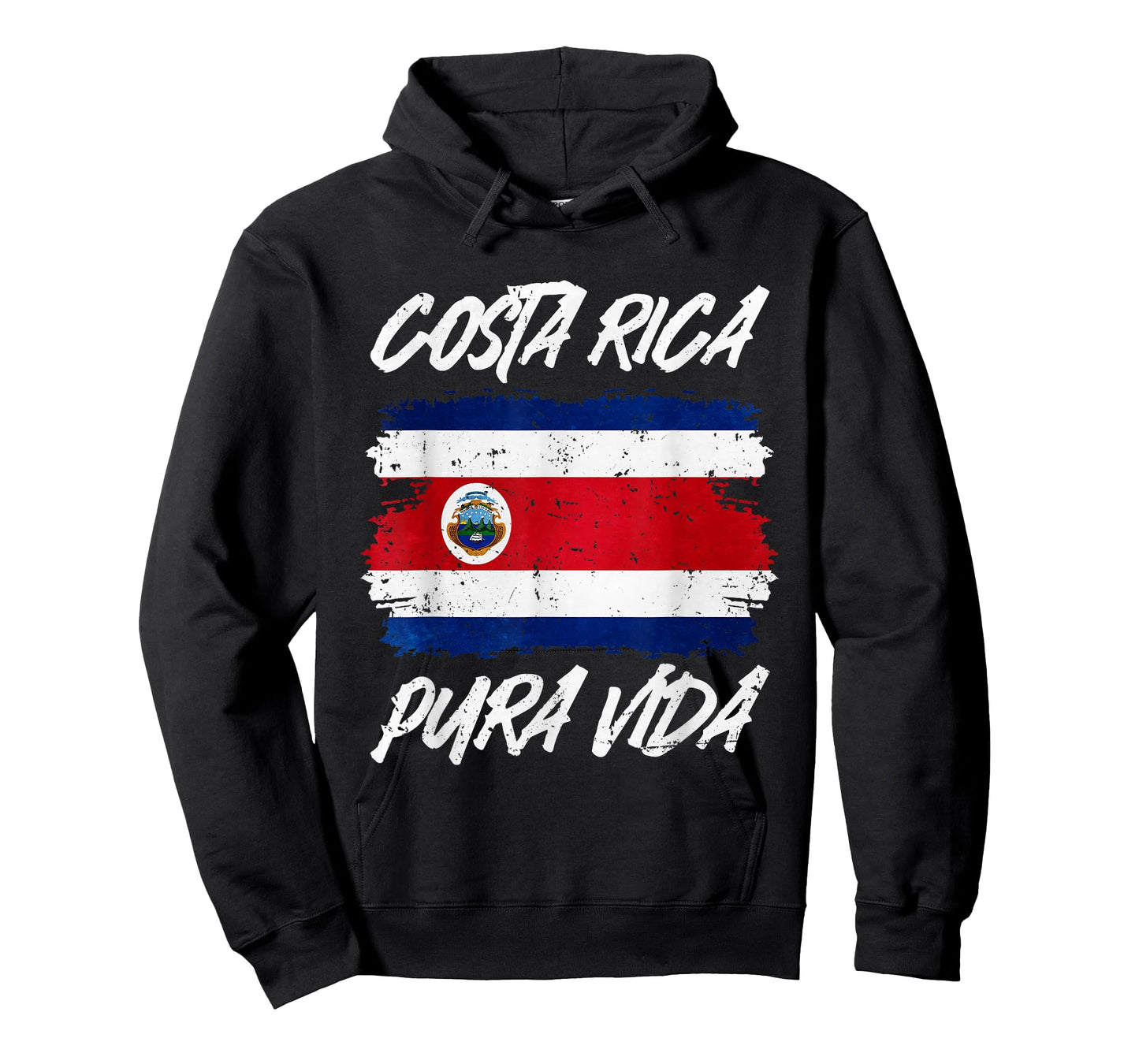 Pura Vida National Flag Of Costa Rica Cool Central America T-Shirt