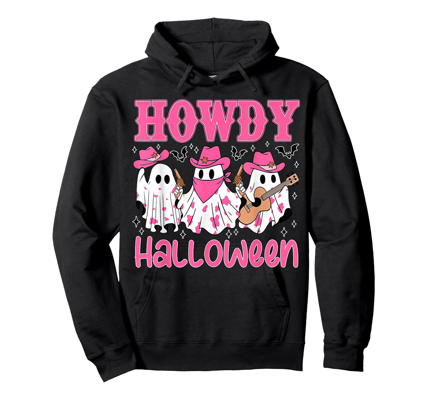 Boo Haw Retro Western Halloween Cowboy Ghost Howdy Men Kid T-Shirt