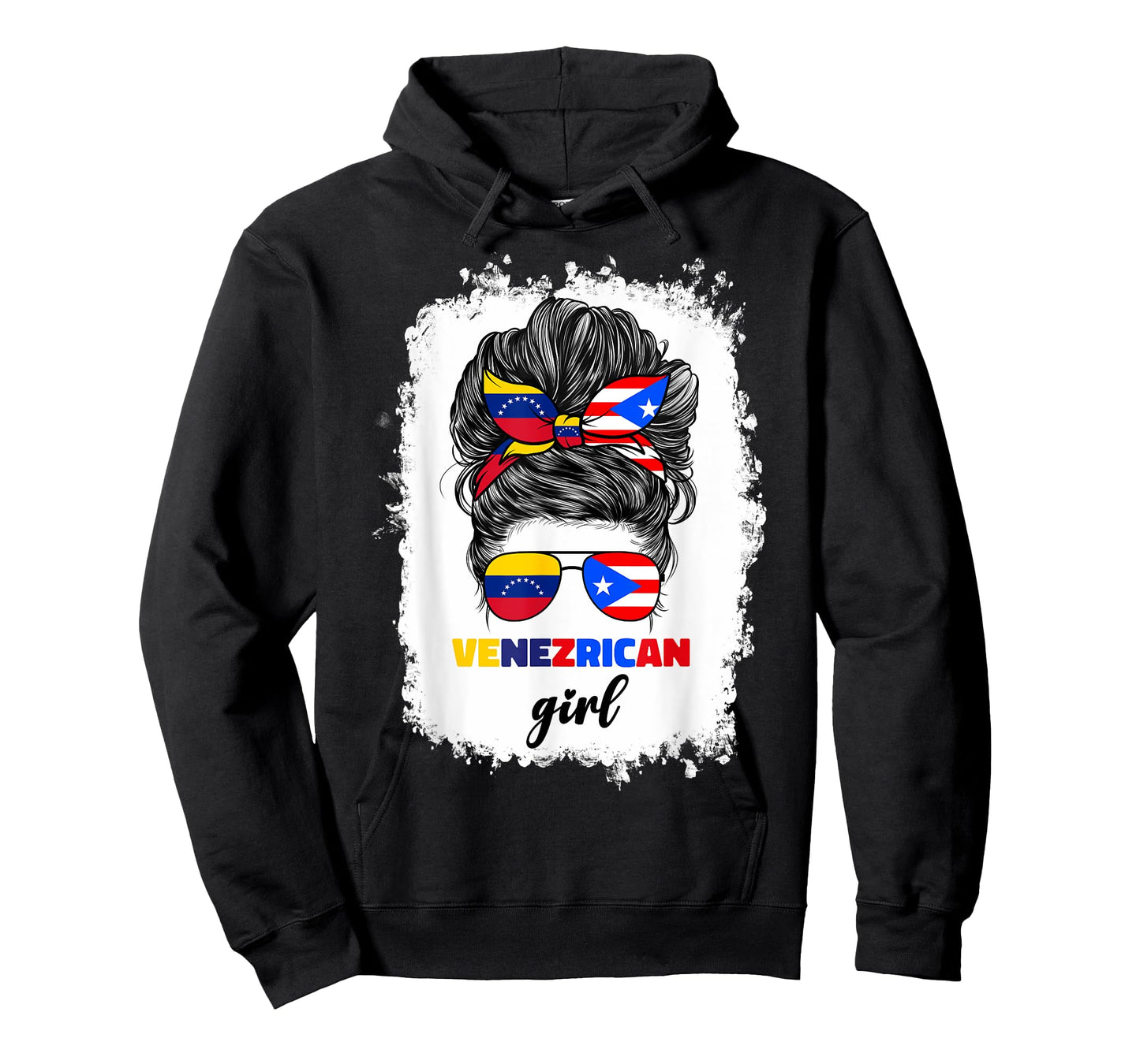 Venezuelan And Puerto Rican Rico Venezuela Flag Girl Women T-Shirt