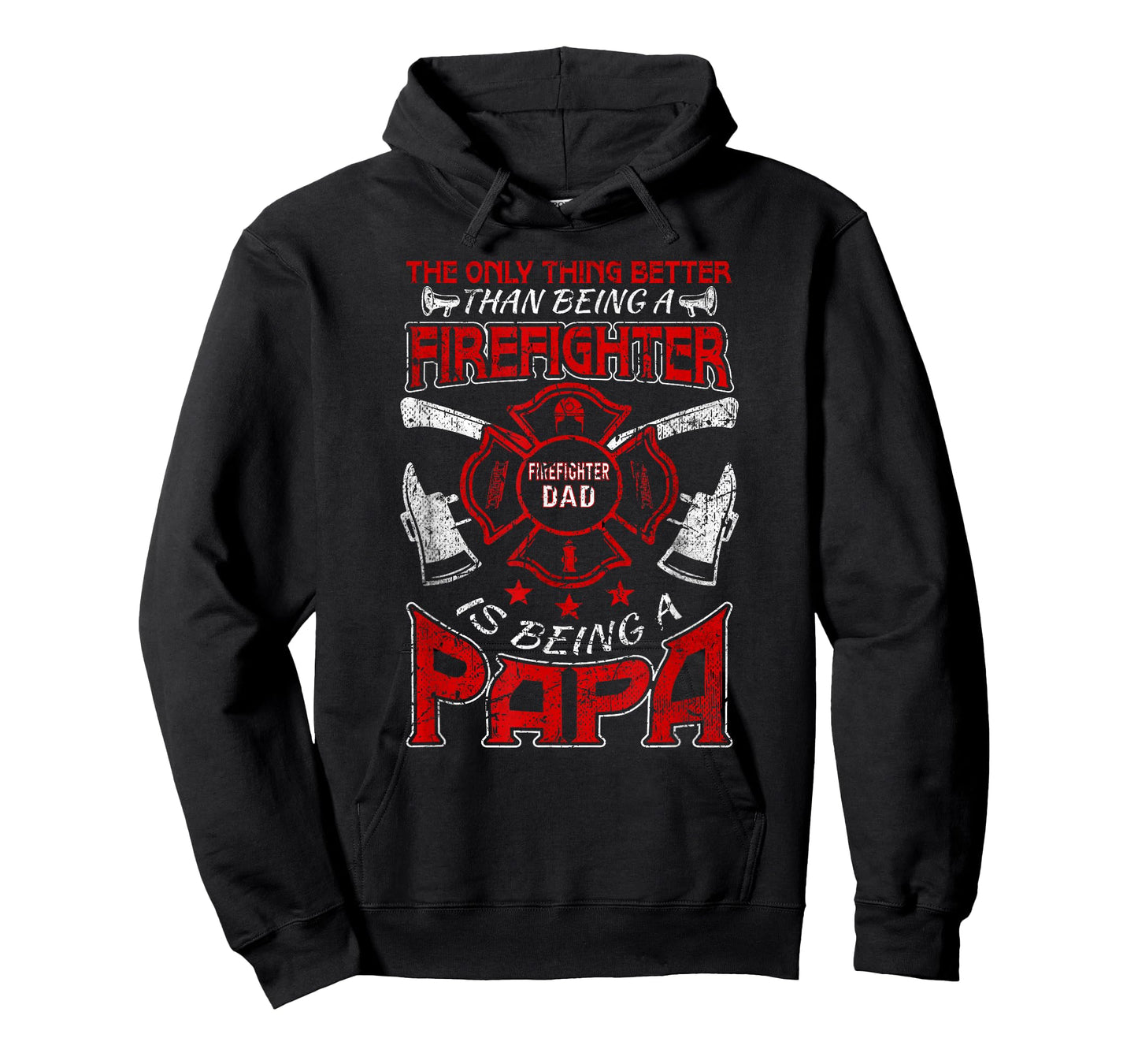 Firefighter Papa | Fire Fighter Dad for Fathers Day Fireman T-Shirt