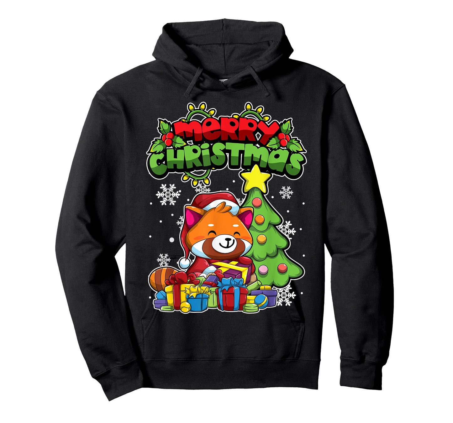 Merry Christmas Animals - Xmas Red Panda T-Shirt