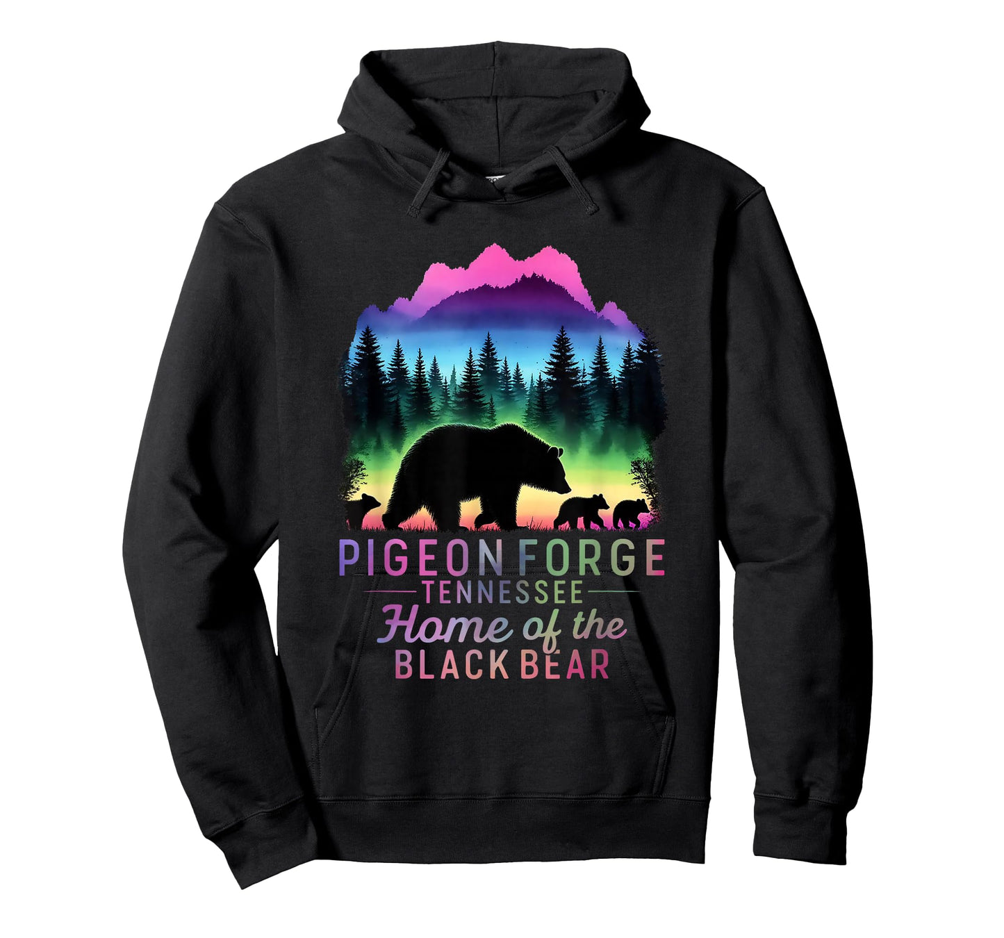 Pigeon Forge Tennessee Home Black Bear Family Vacation Crew T-Shirt