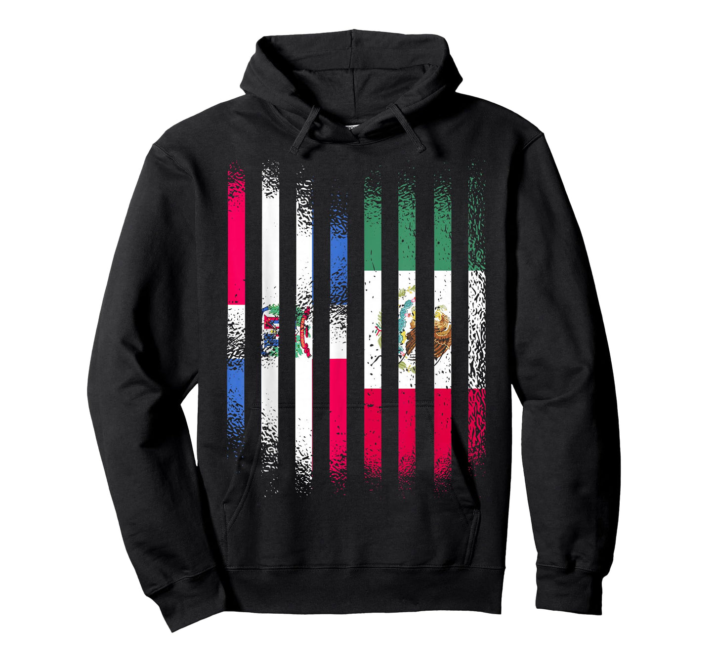 Dominican Republic Flag Mexico Grown Country Flags Stripes T-Shirt