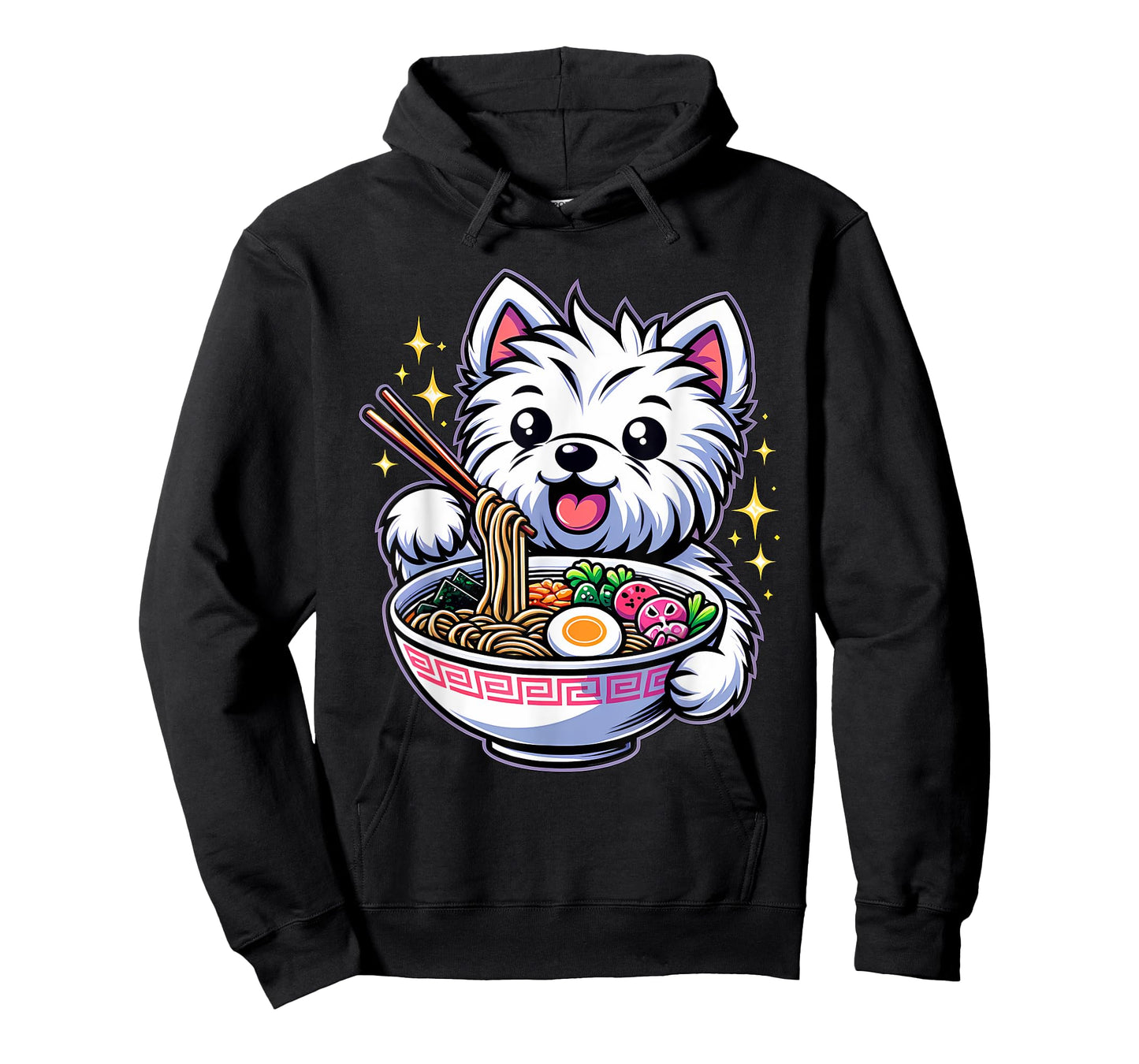 Kawaii Anime West Highland Terrier Dog Ramen T-Shirt