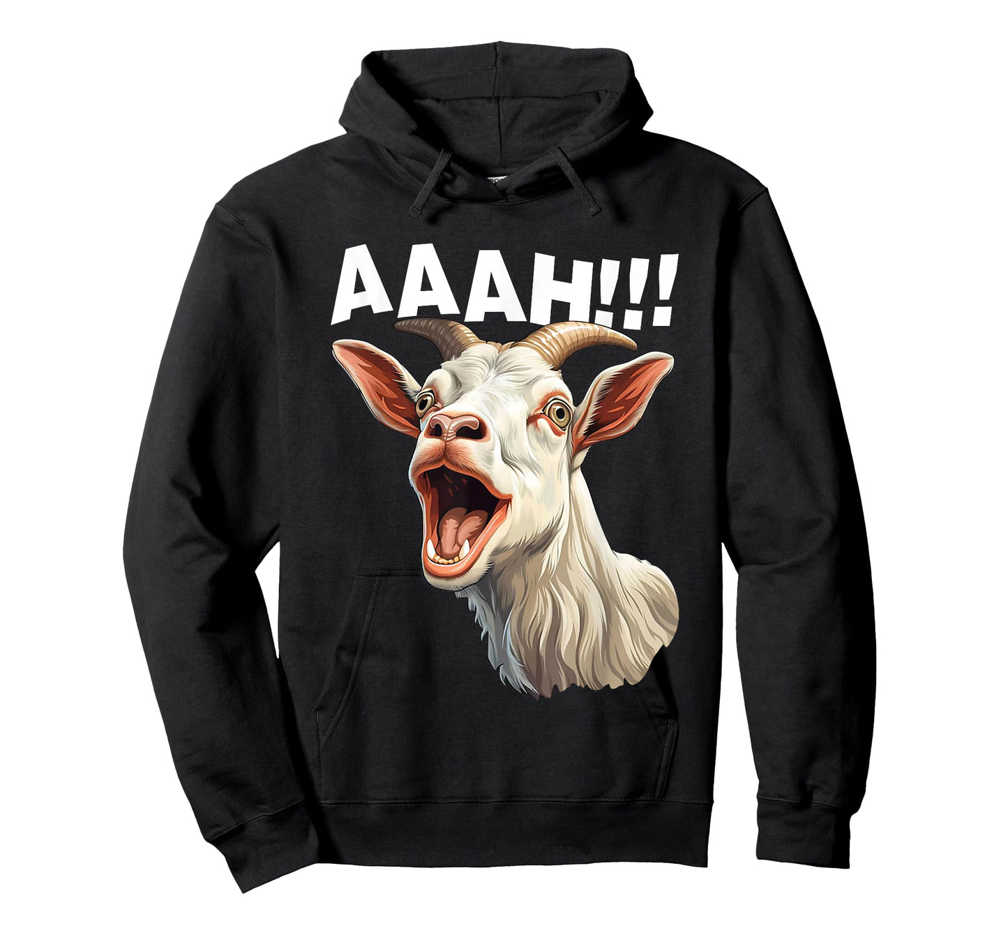 Halloween Screaming Goat AAAH!!! - Funny Crazy Goat T-Shirt