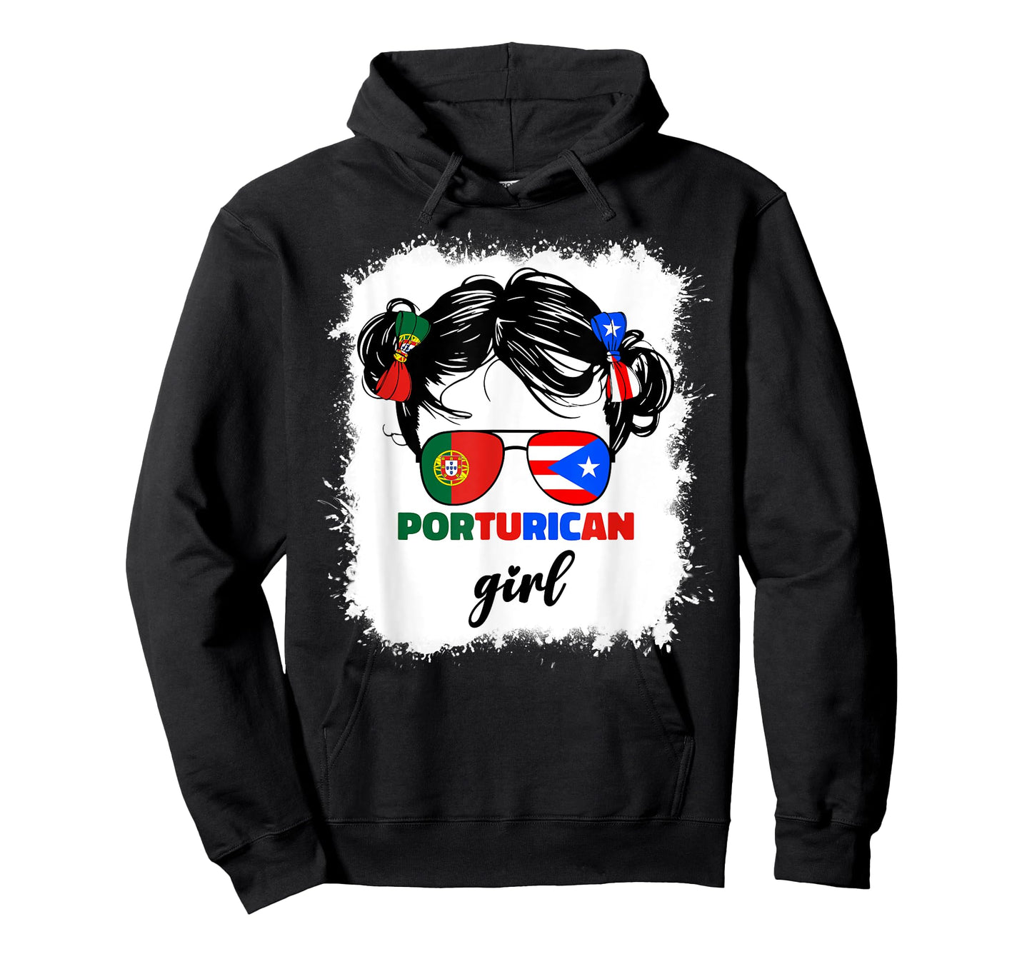 Half Portuguese And Puerto Rican Rico Portugal Kids Girls T-Shirt