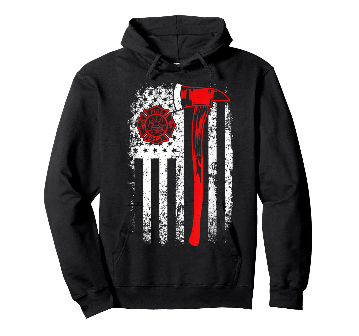 American Flag Firefighter For Fireman Patriotic Fire Fighter T-Shirt