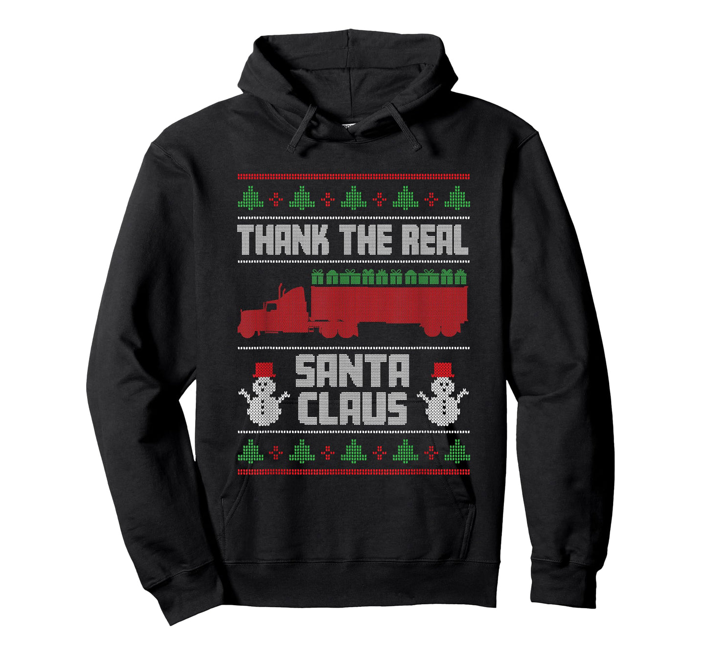 Trucker Santa Claus Funny Truck Driving Christmas Trucker T-Shirt