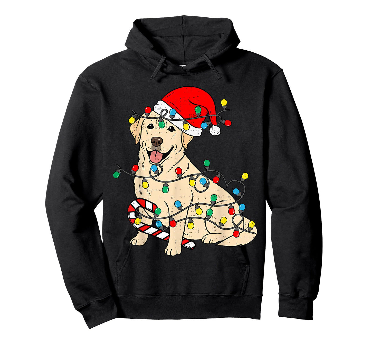 Labrador Retriever Dog Christmas Lights Xmas Pet Dog Lover T-Shirt