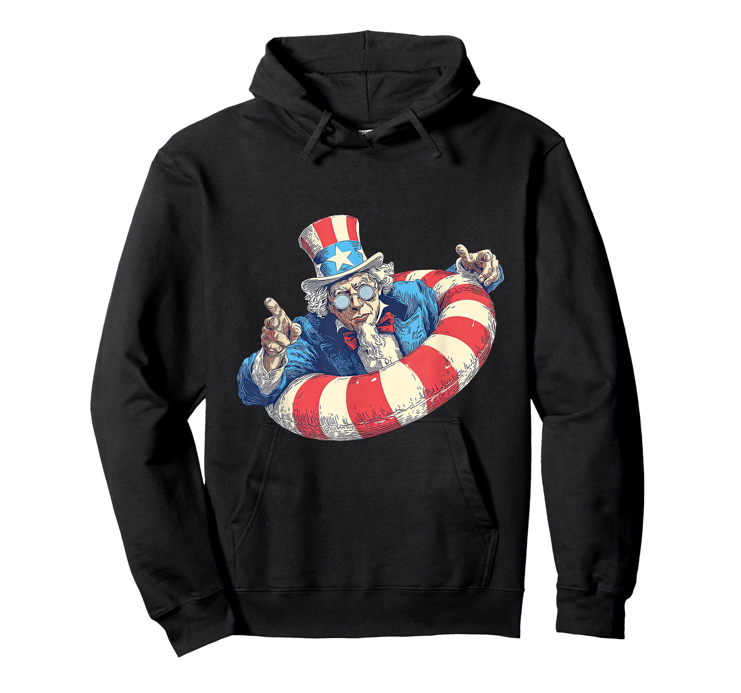 Patriotic Look with Uncle and Pool Ring T-Shirt