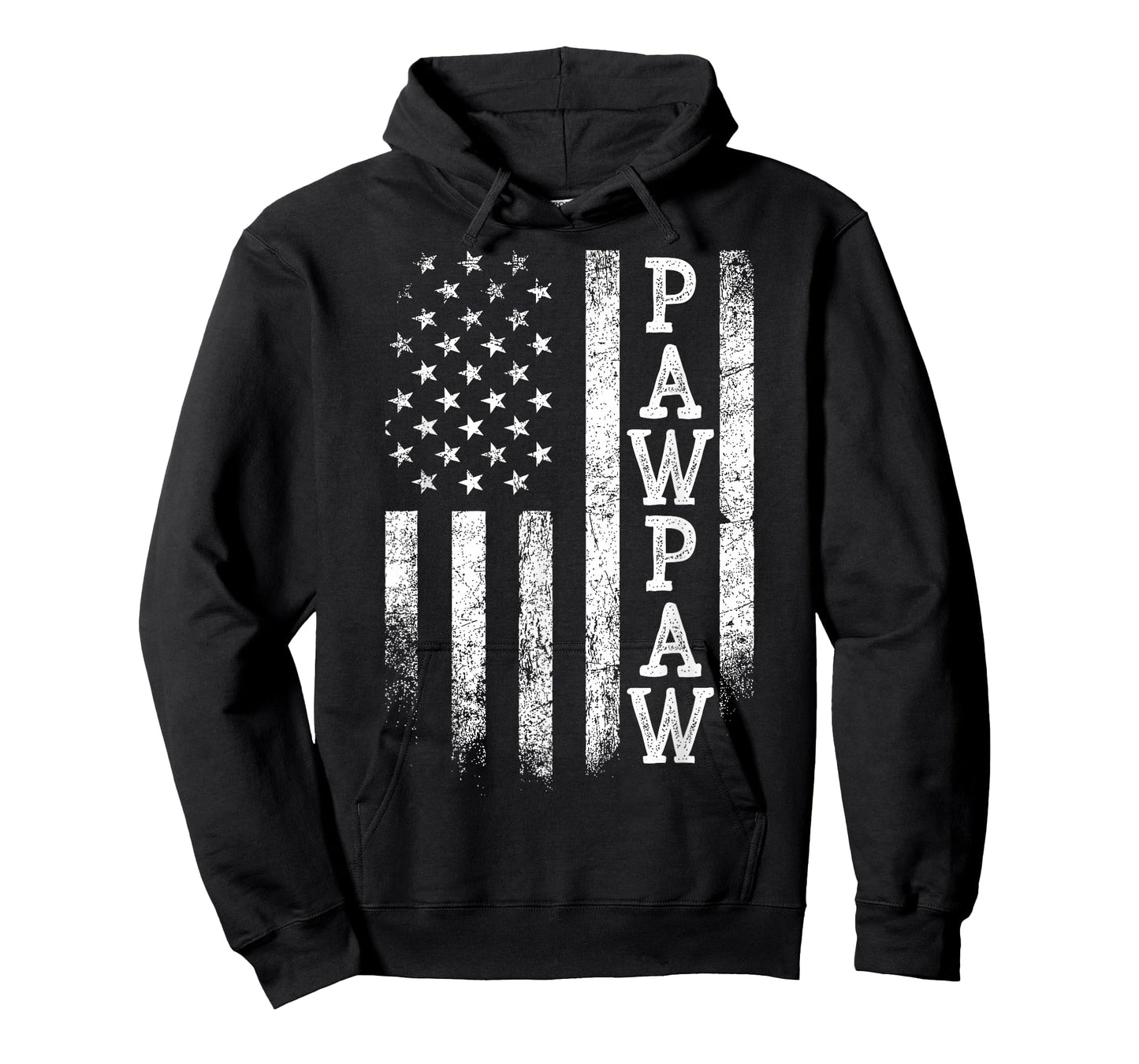 Distressed Pawpaw American Flag Patriotic Father's Day T-Shirt