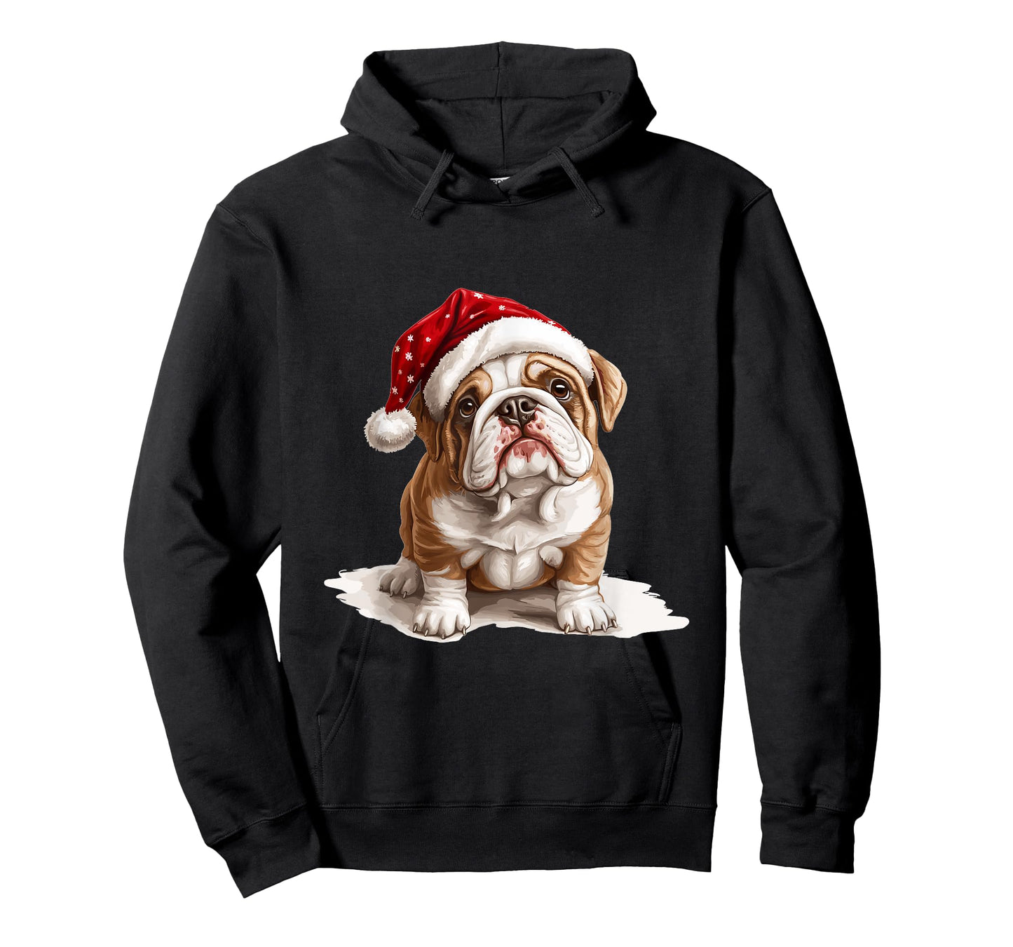 Cute English Bulldog dog Dog Christmas Merry X-mas Graphic T-Shirt
