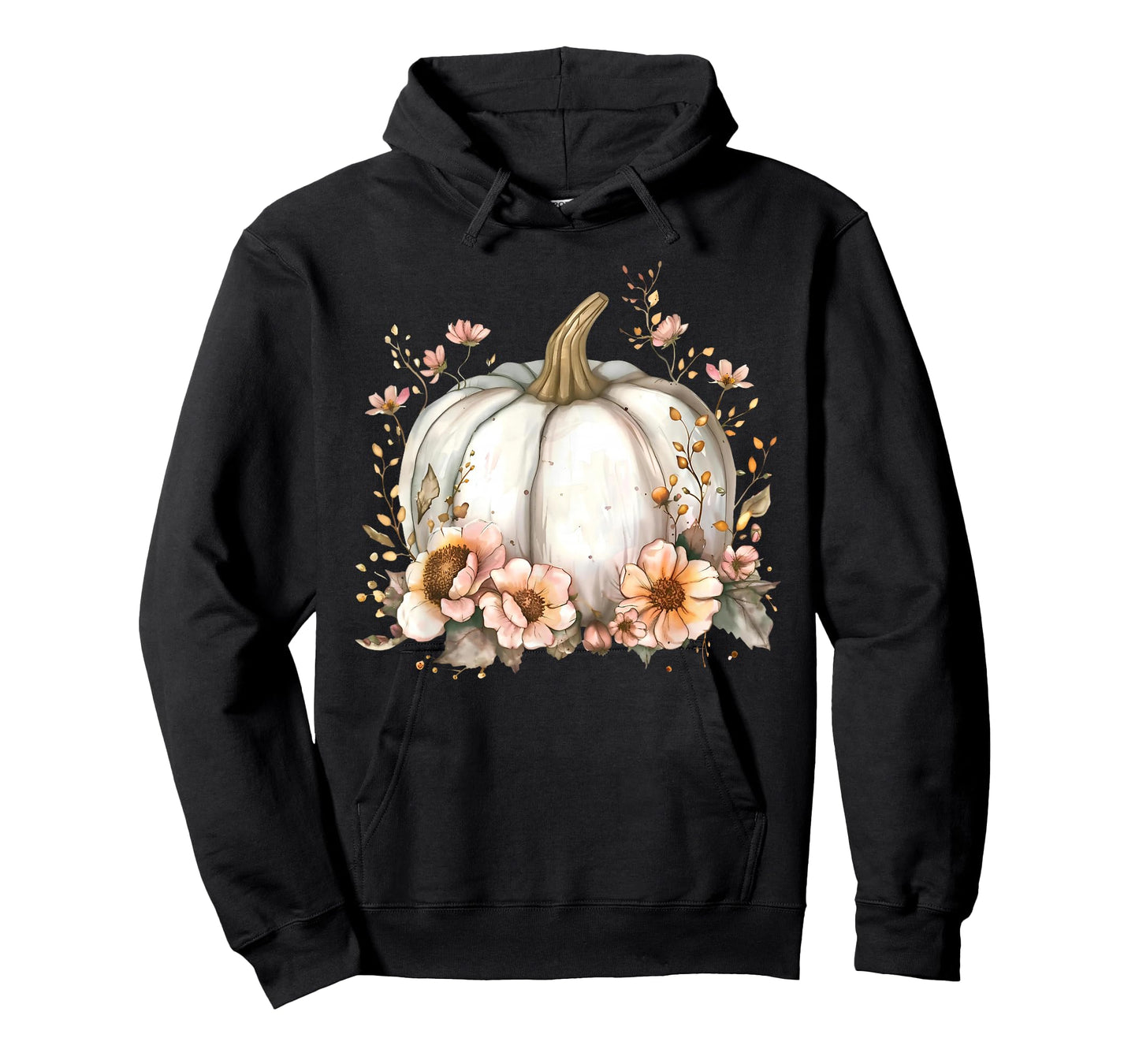 Wildflower Pumpkin Season Autumn Fall Leaves Thanksgiving T-Shirt