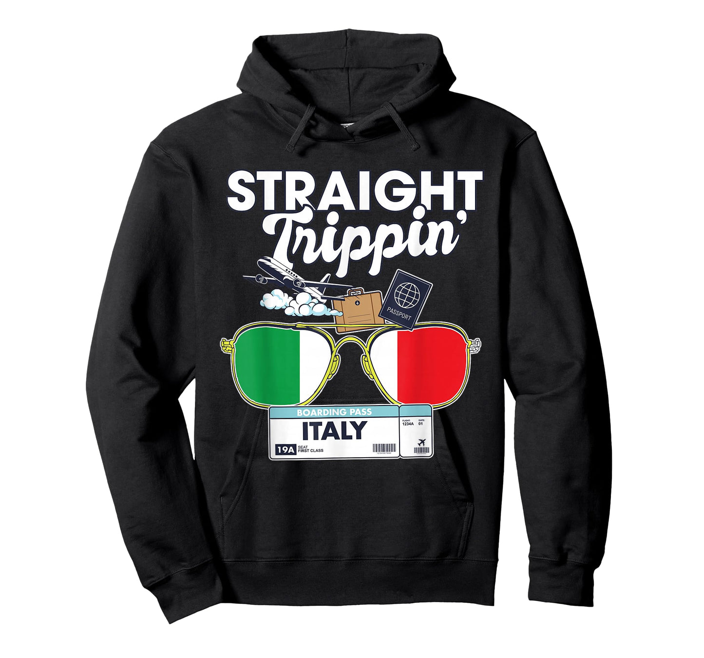 Straight Trippin' Italy Vacation Tour Travel Trip Matching T-Shirt