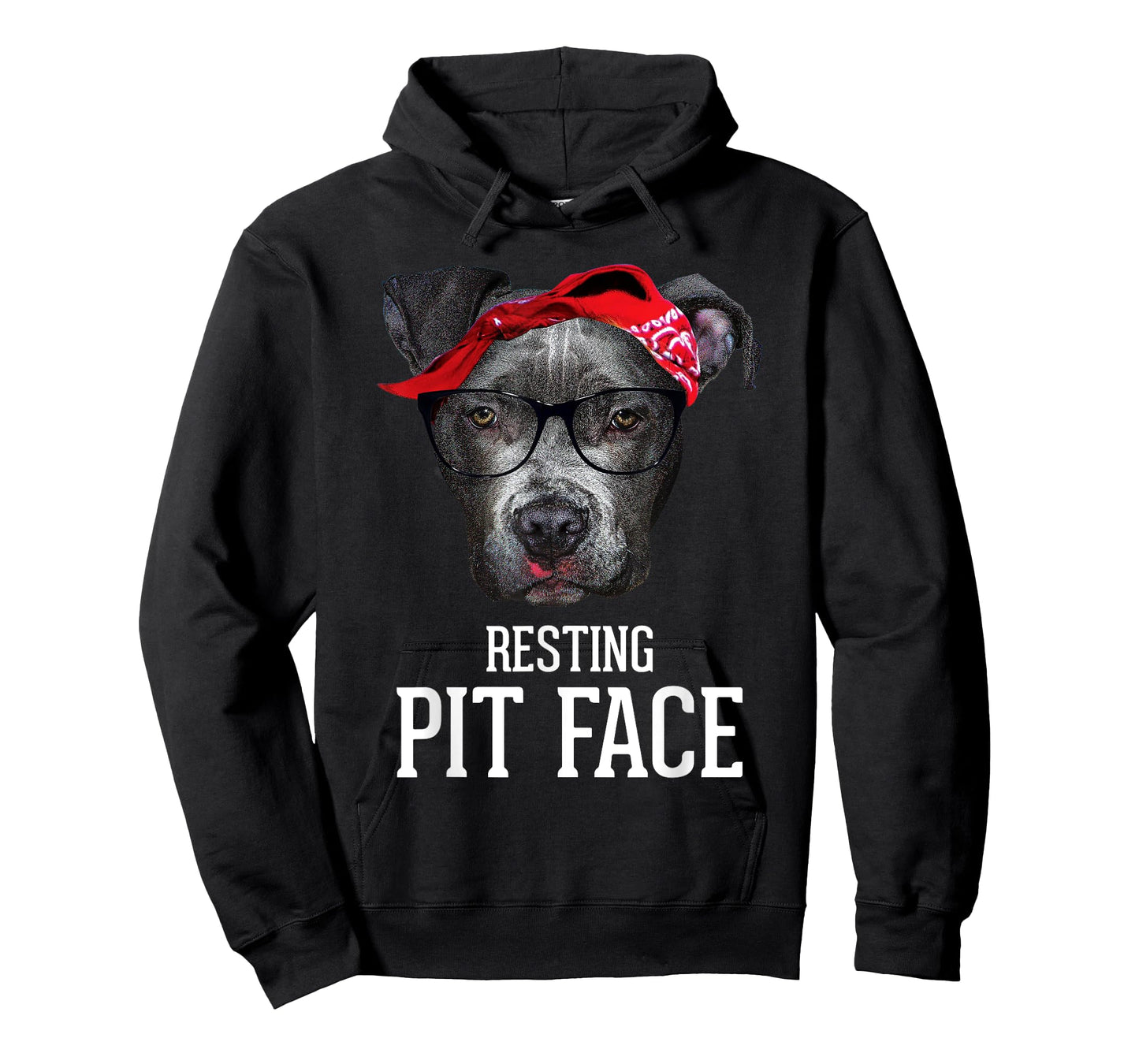 Vintage Pitbull Resting Pit Face - Funny Pitbull Lovers Dog T-Shirt