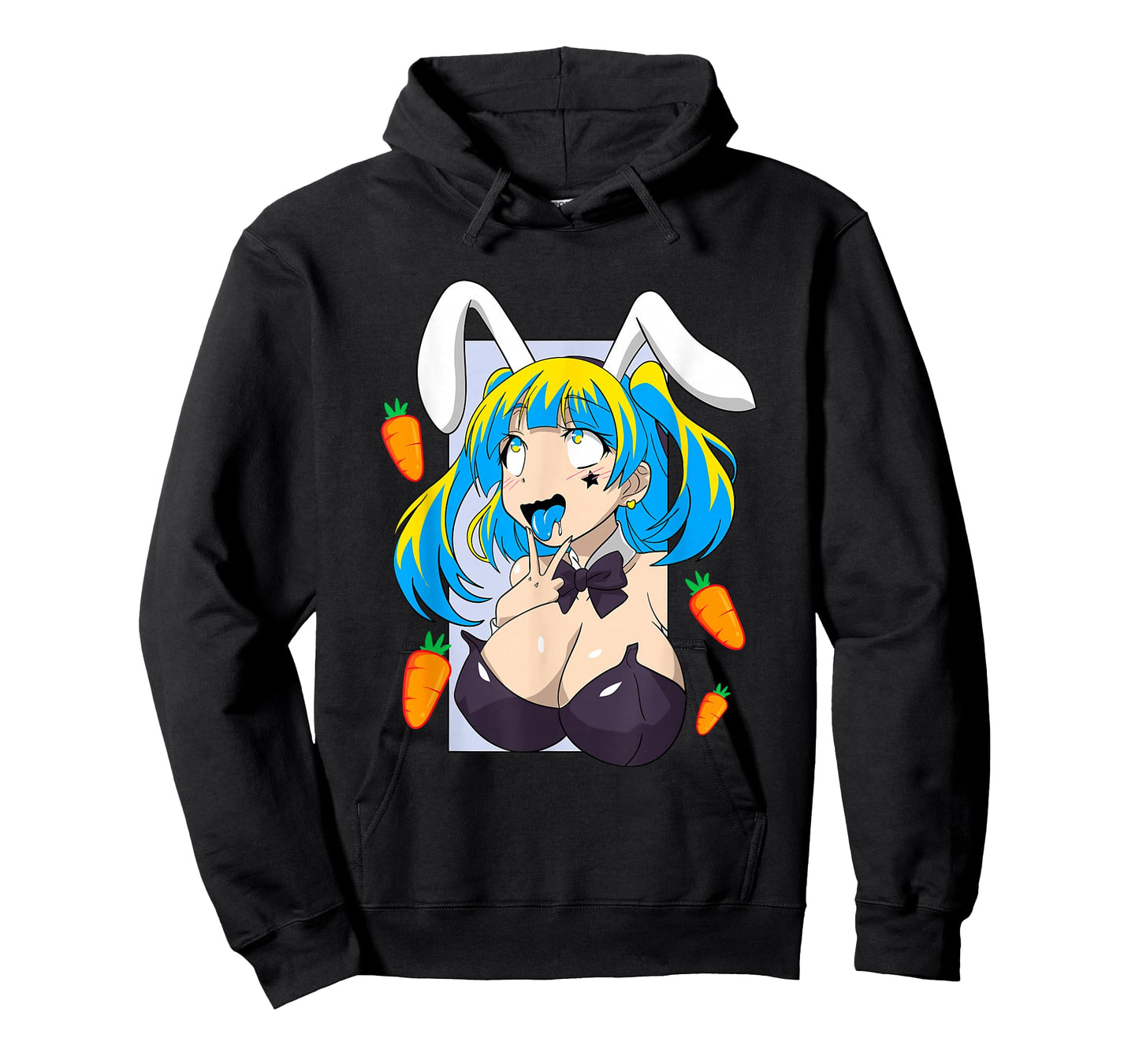 Ahegao Shirt Anime face Rabbit Cosplay Lewd tees T-Shirt