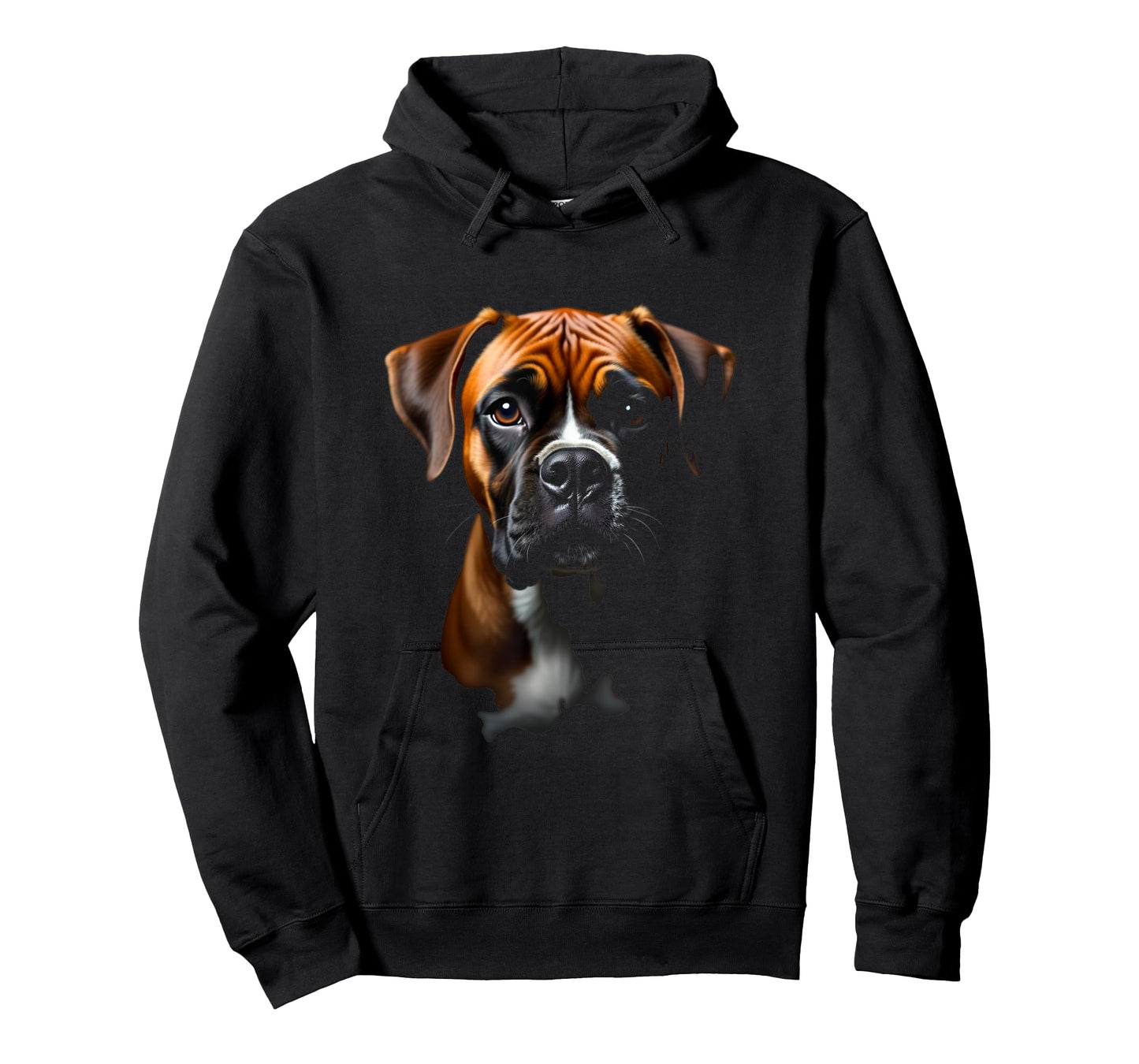 Black Boxer Dog Boxer Face T-Shirt
