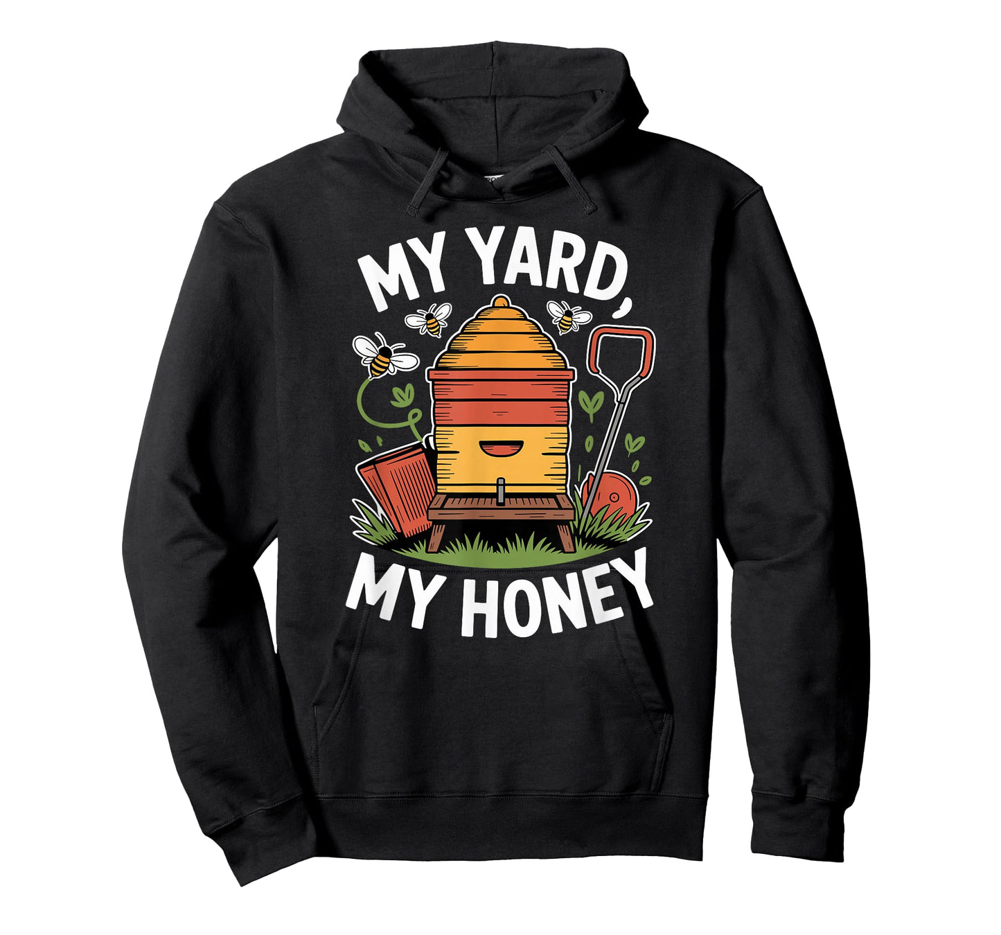 Urban Apiary Homegrown Honey with Backyard Bees in Garden T-Shirt
