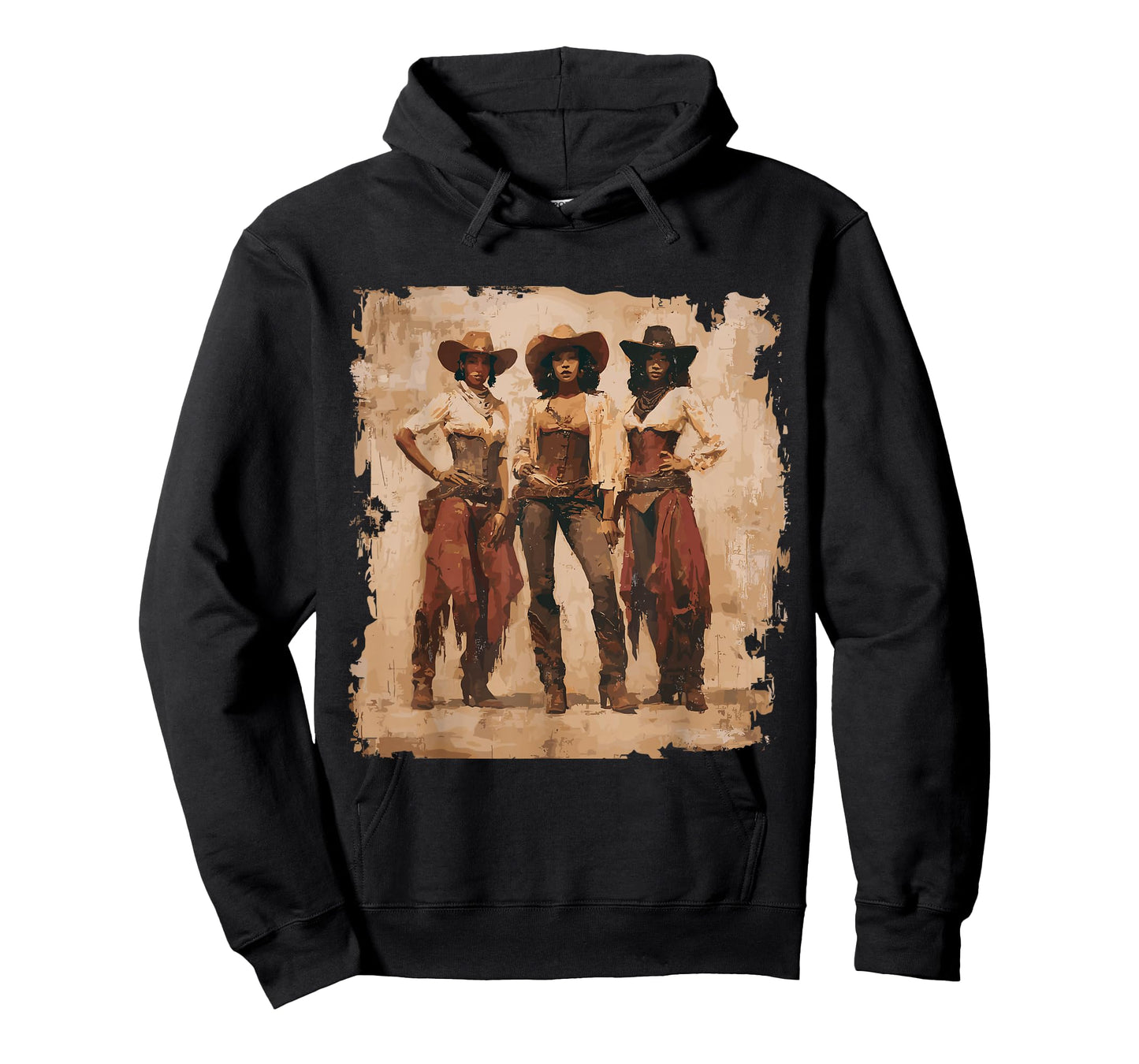 Vintage Black African American Cowgirl Western Country Rodeo T-Shirt