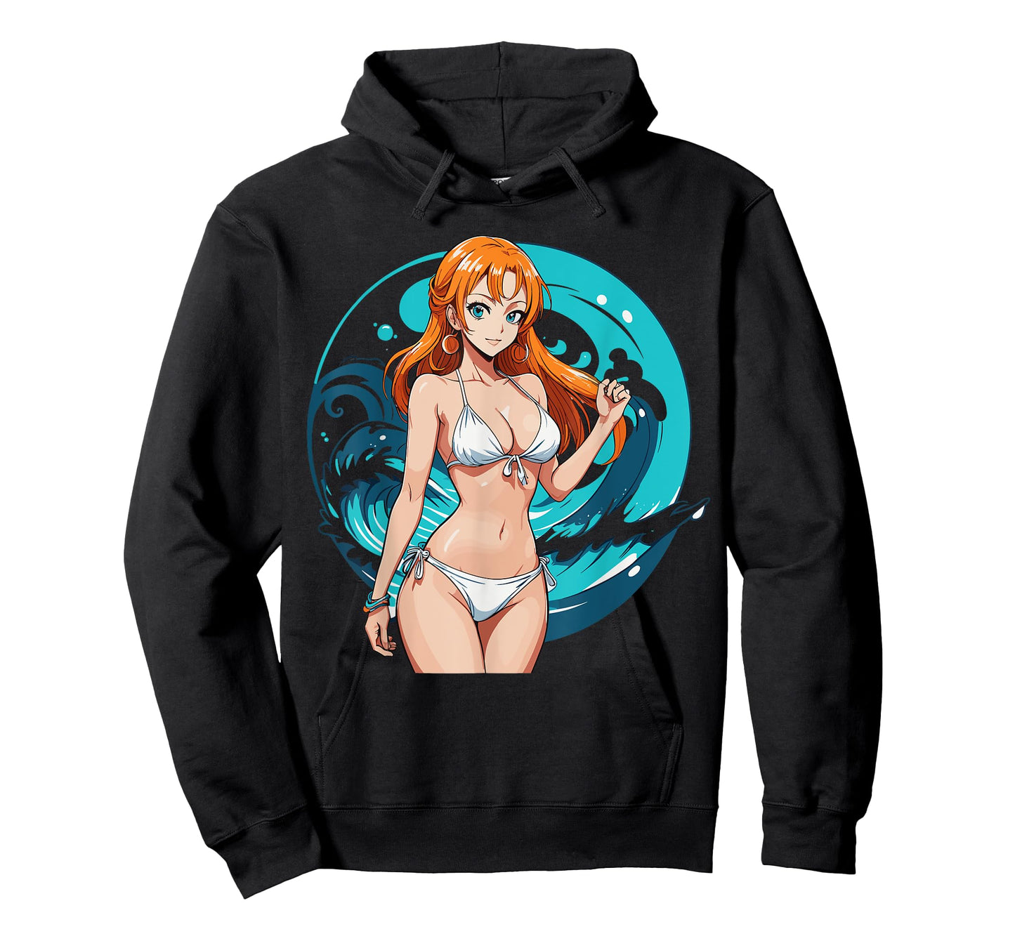 Sexy Waifu Beach Anime Girl Japanese T-Shirt