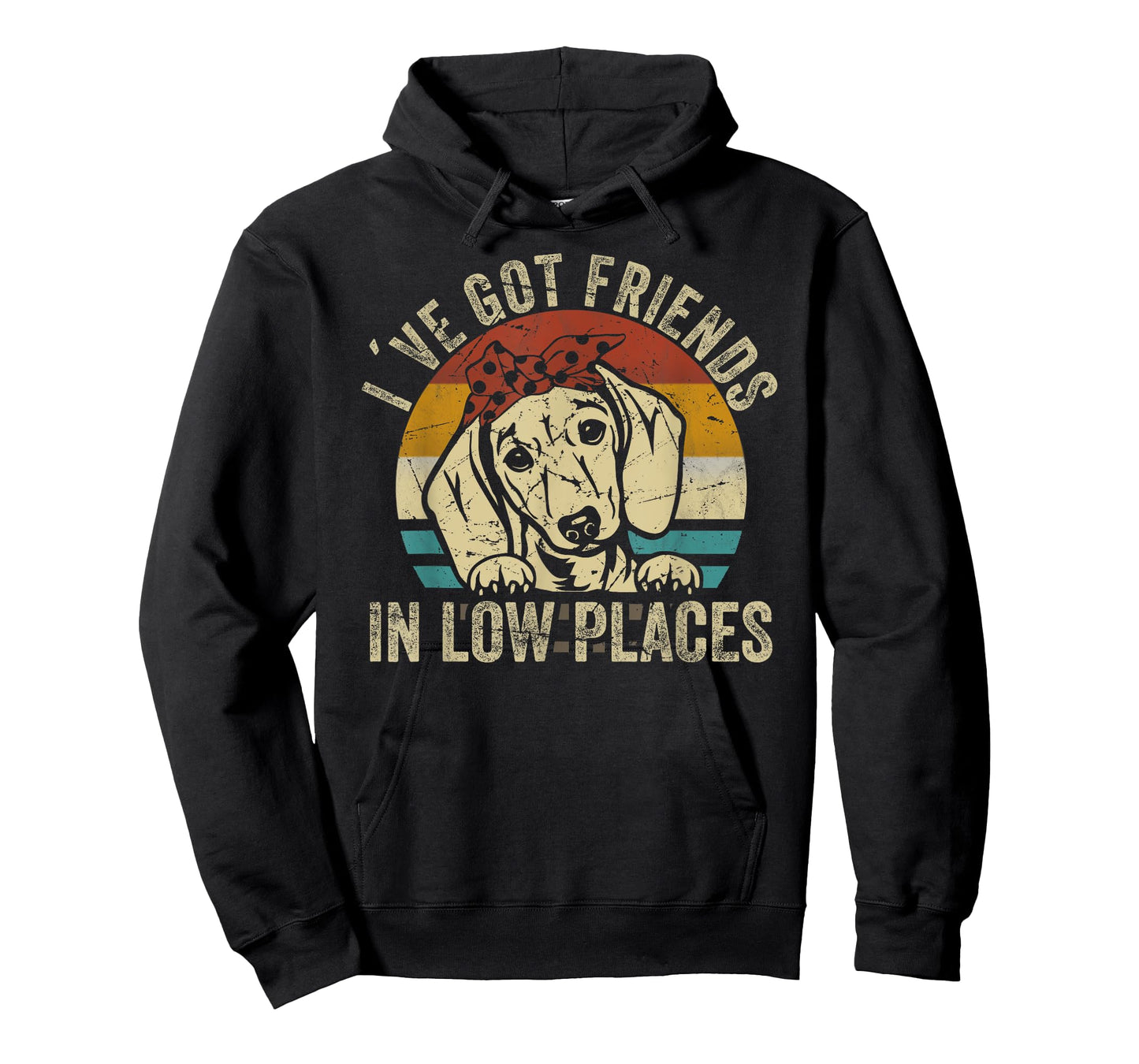 I've Got Friends In Low Places funny Dachshund Wiener Dog T-Shirt