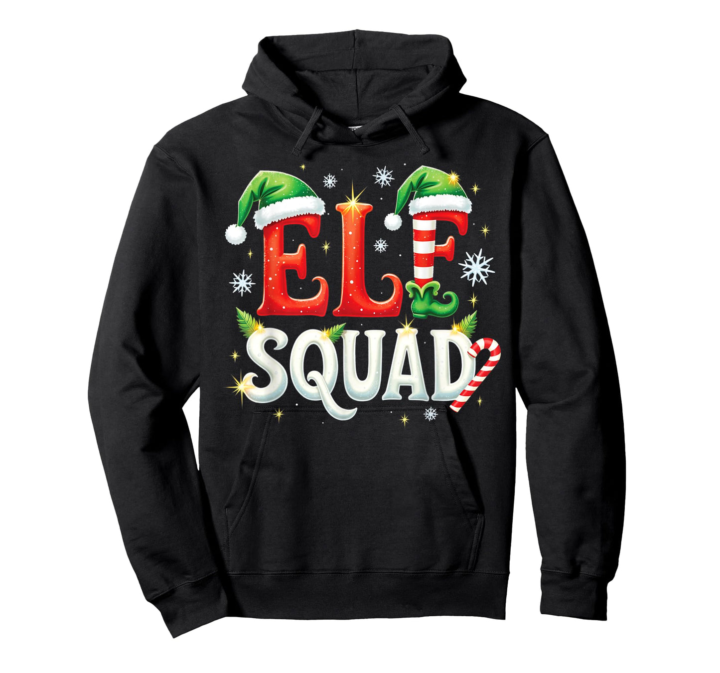Elf Family Christmas Matching Pajamas Xmas Elf Squad T-Shirt