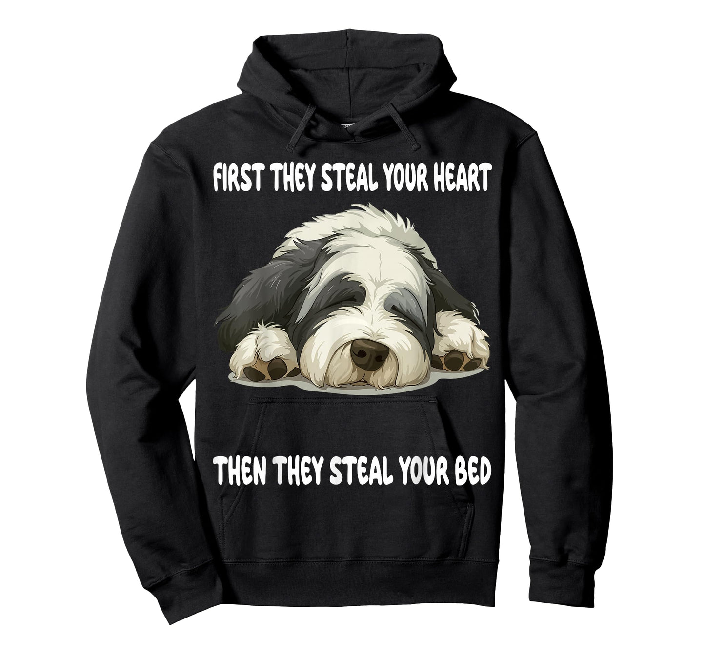 Old English Sheepdog Sleeping Pajamas Nightgown T-Shirt