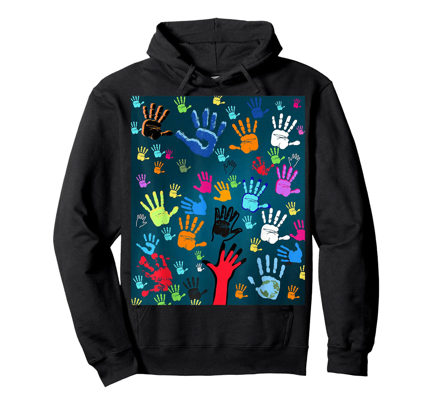 Colorful Handprint Art – Unity, Diversity, and Expression T-Shirt