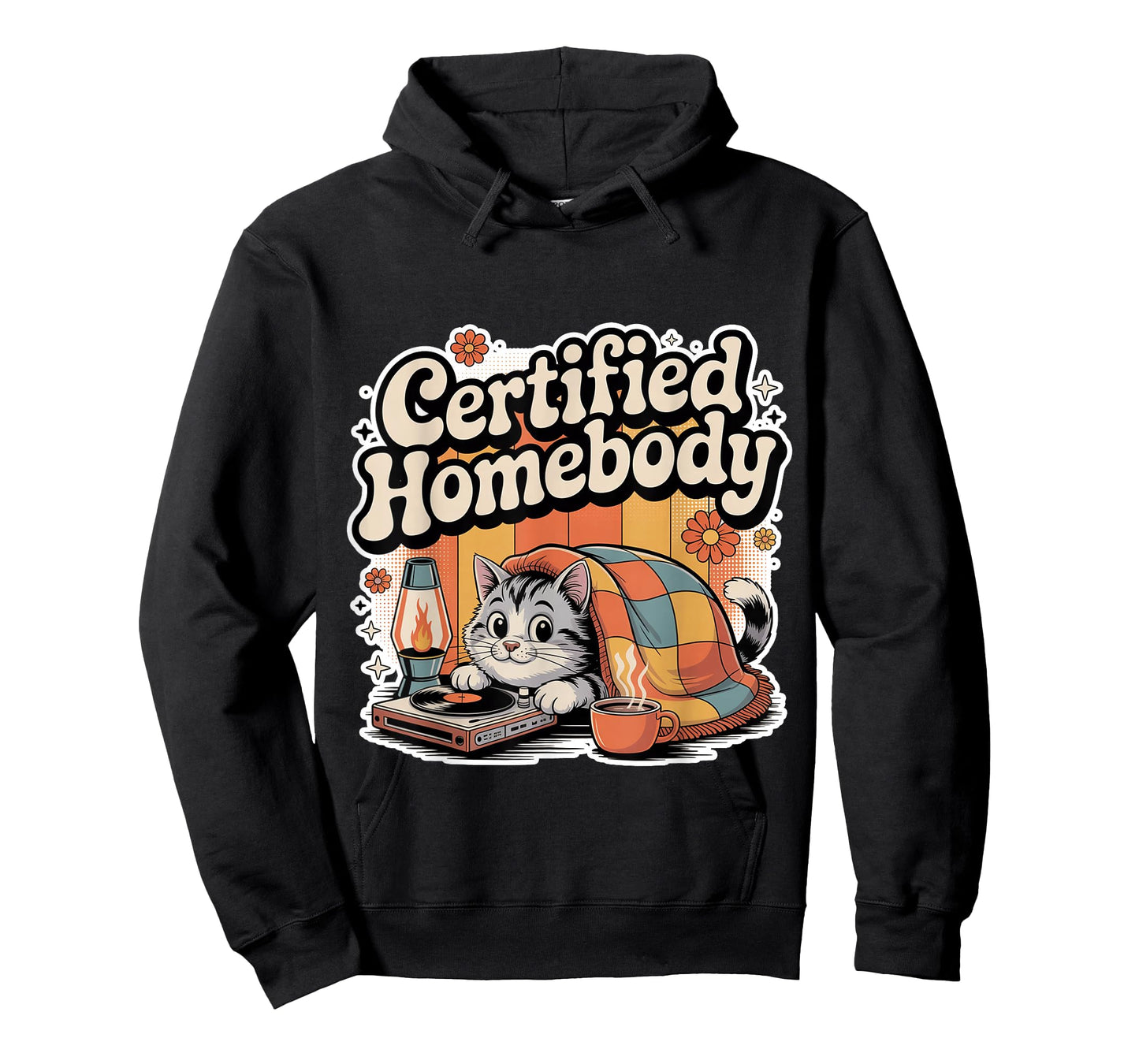 Certified Homebody Cozy Introvert Lifestyle Vibe - T-Shirt