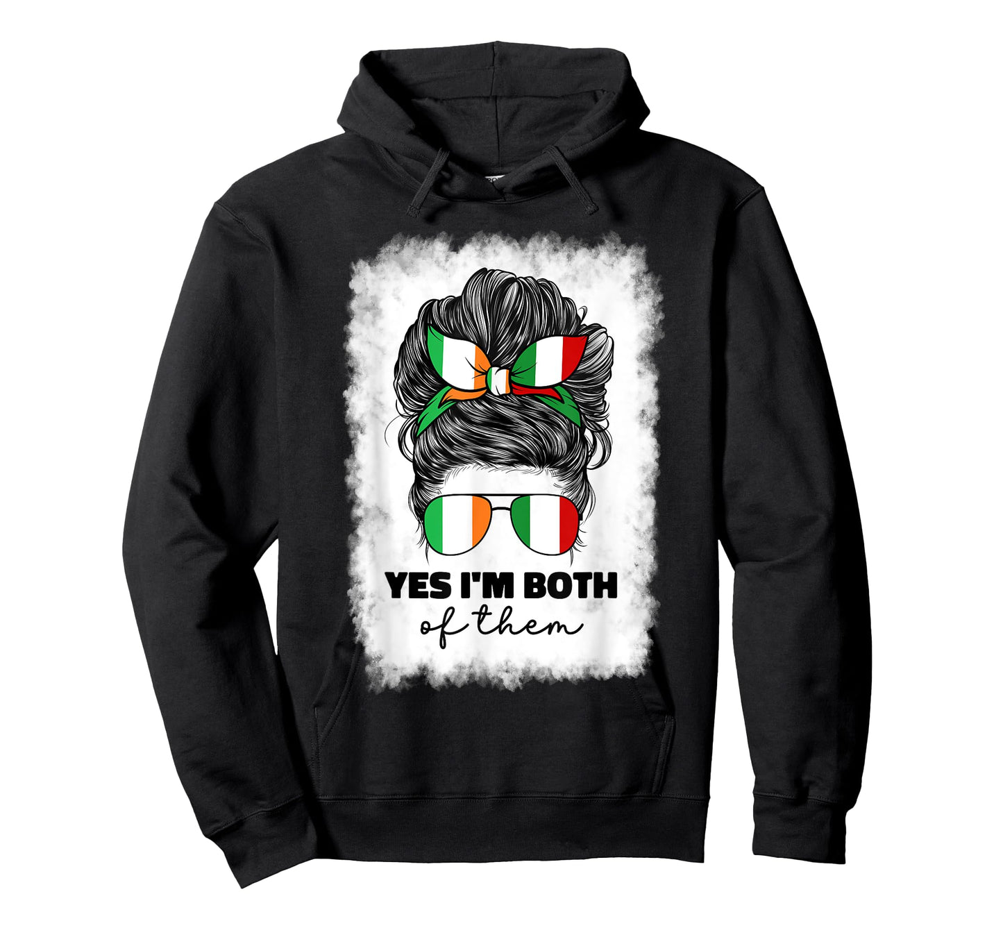 Half Italian And Irish Ireland Italy Flag Girl For Women Mix T-Shirt