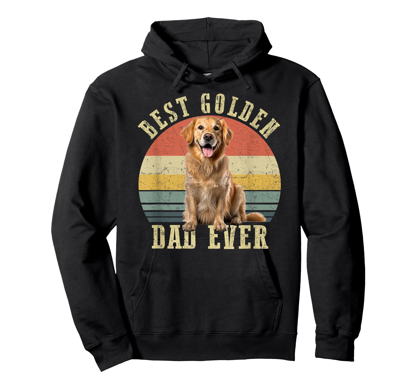 Best Golden retriever Dad Ever Retro Dog Vintage T-Shirt