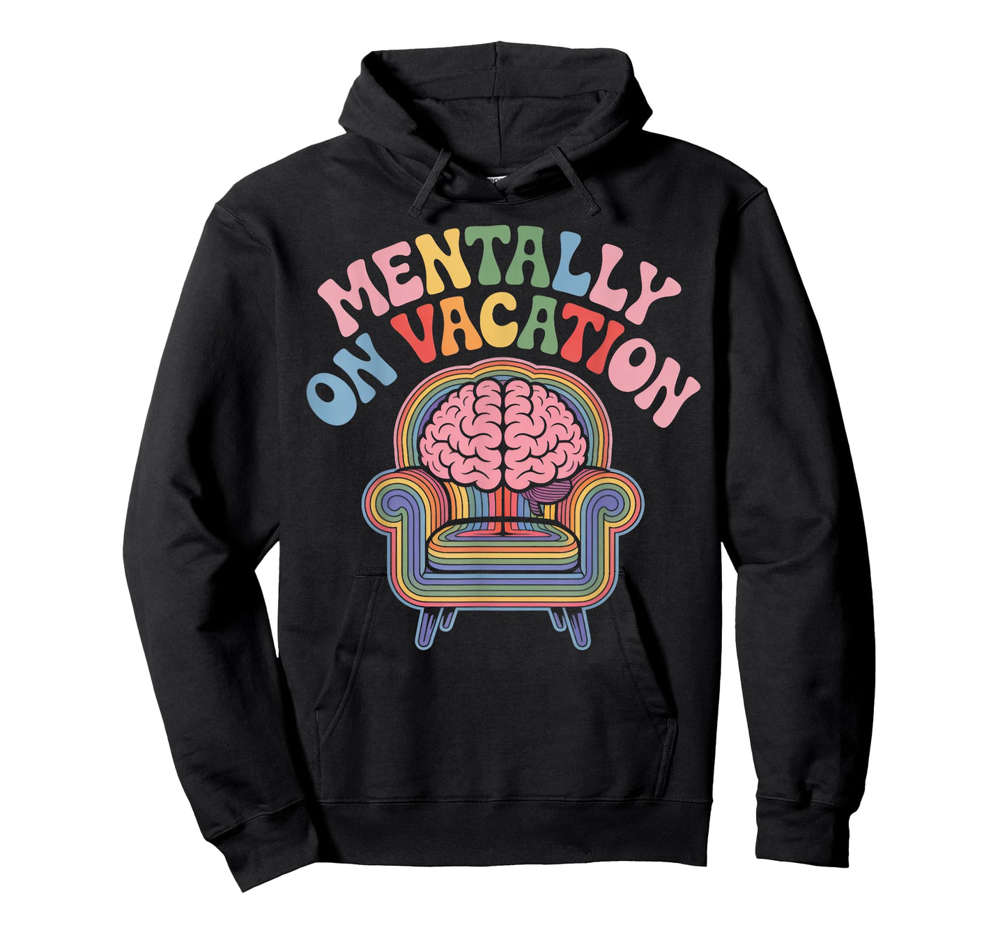 Mentally on Vacation Brain Lounge T-Shirt