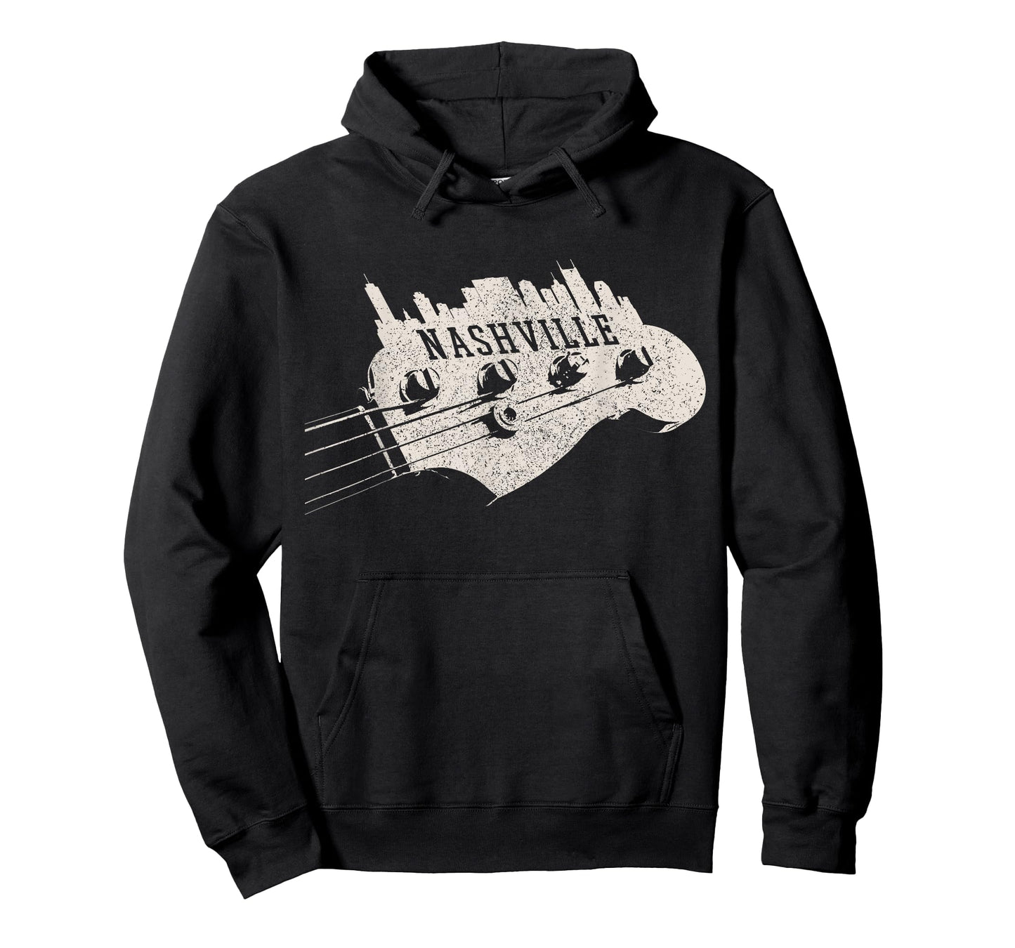 Nashville Skyline - Bass Guitar Country Music City souvenir T-Shirt