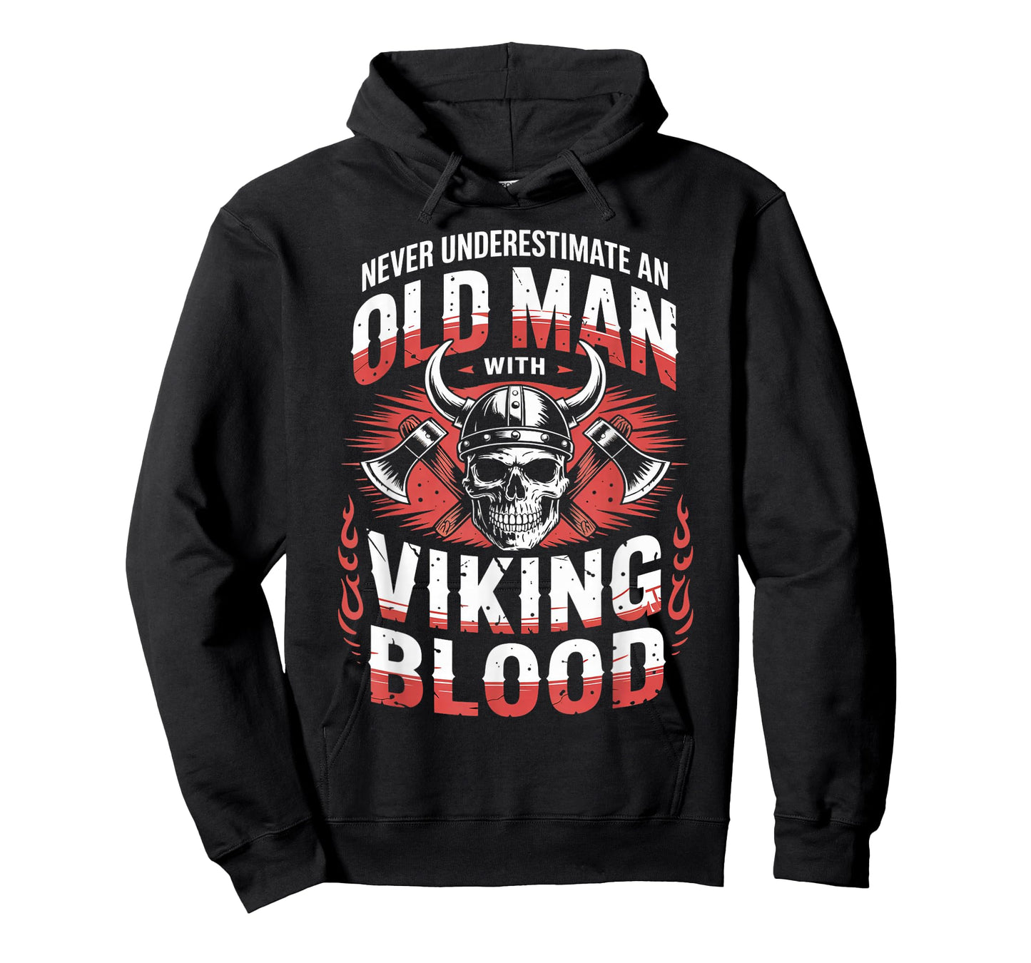 Old Man With Viking Norse Mythology Valhalla Warrior Viking T-Shirt
