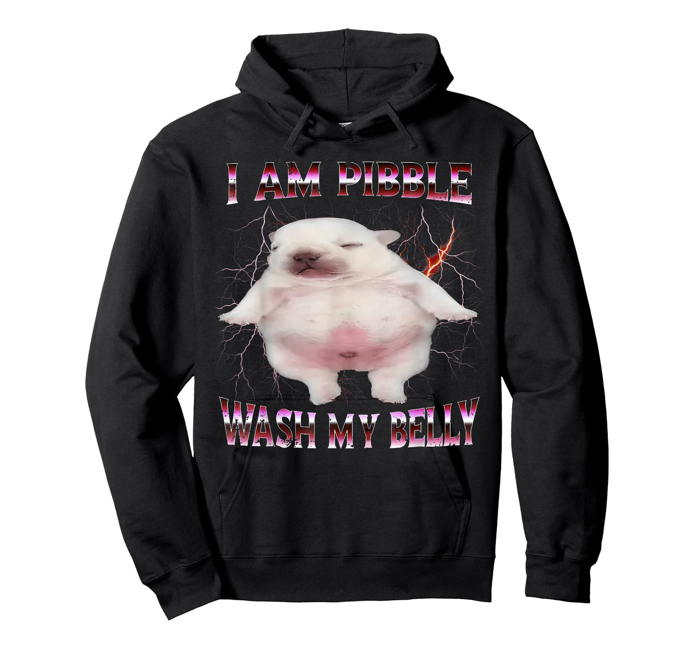 I Am Pibble Wash My Belly Funny Dog Meme T-Shirt