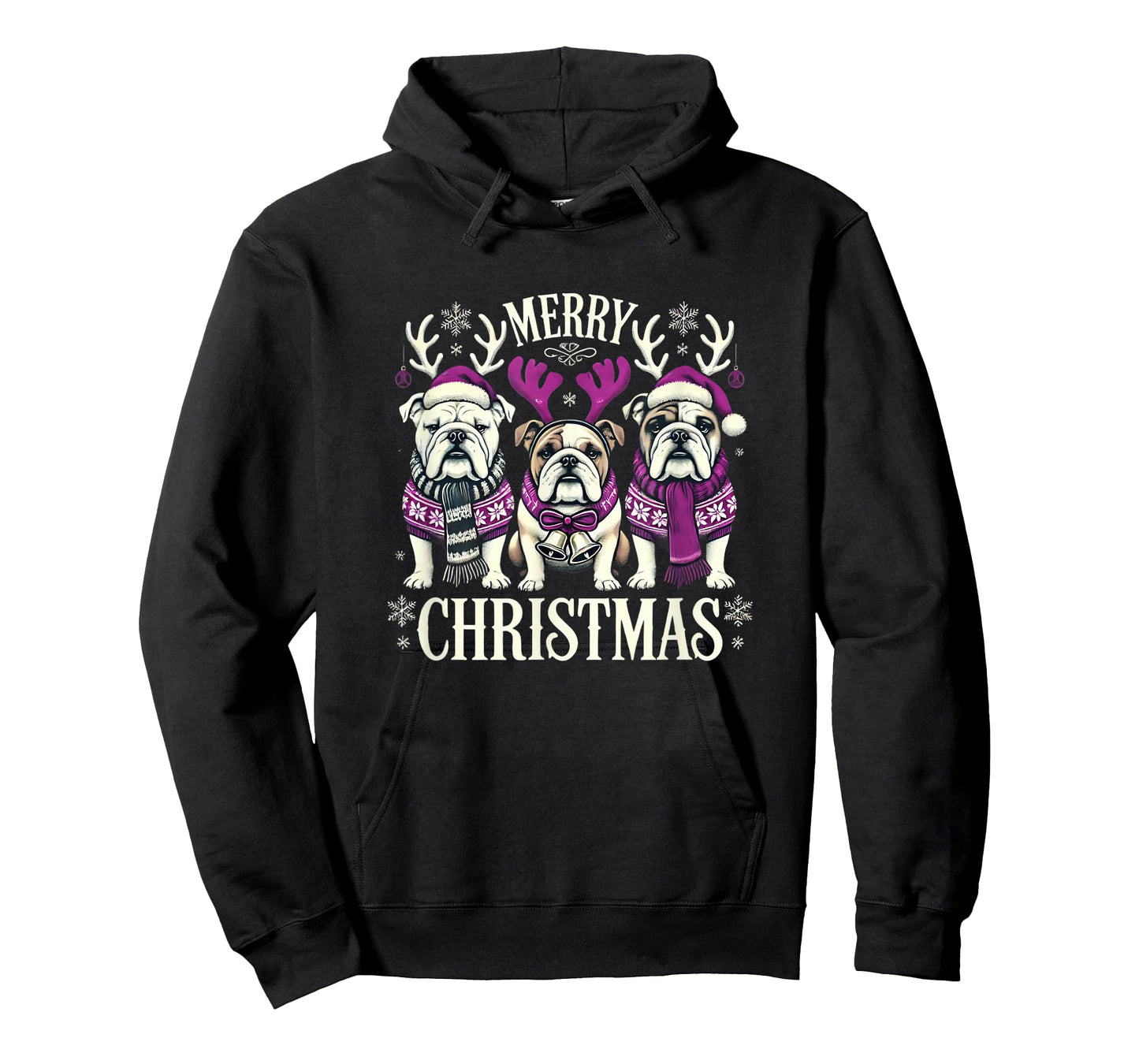 Christmas English Bulldog Mom English Bulldog Christmas T-Shirt