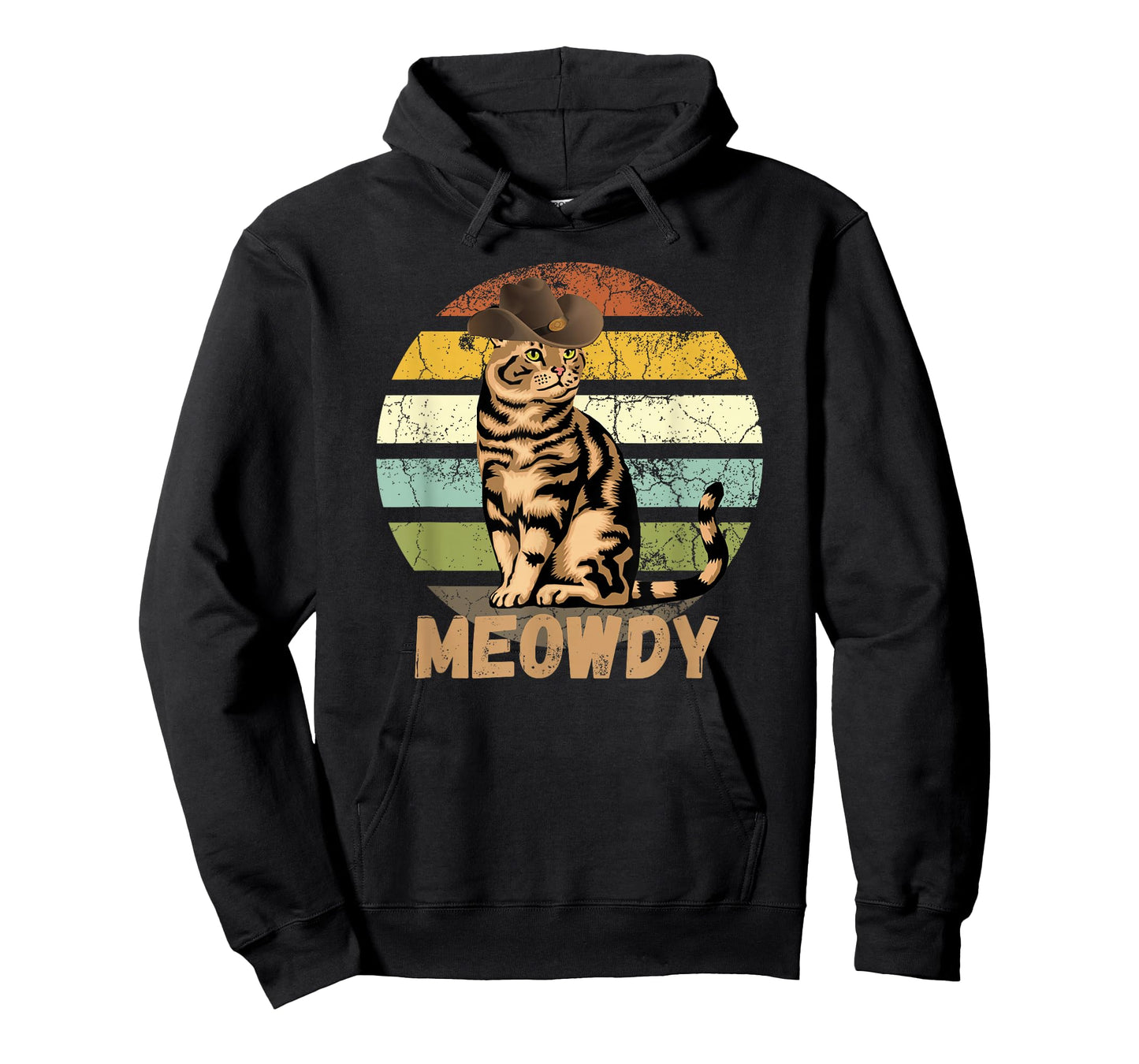 Meowdy - Funny Mashup Between Meow and Howdy - Cat Meme T-Shirt