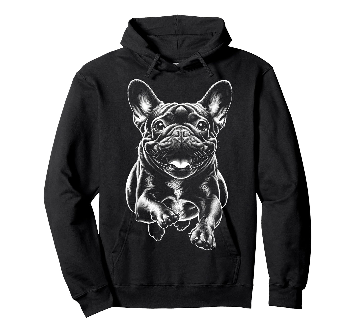 Cute French Bulldog in the Run as a Cool Portrait T-Shirt