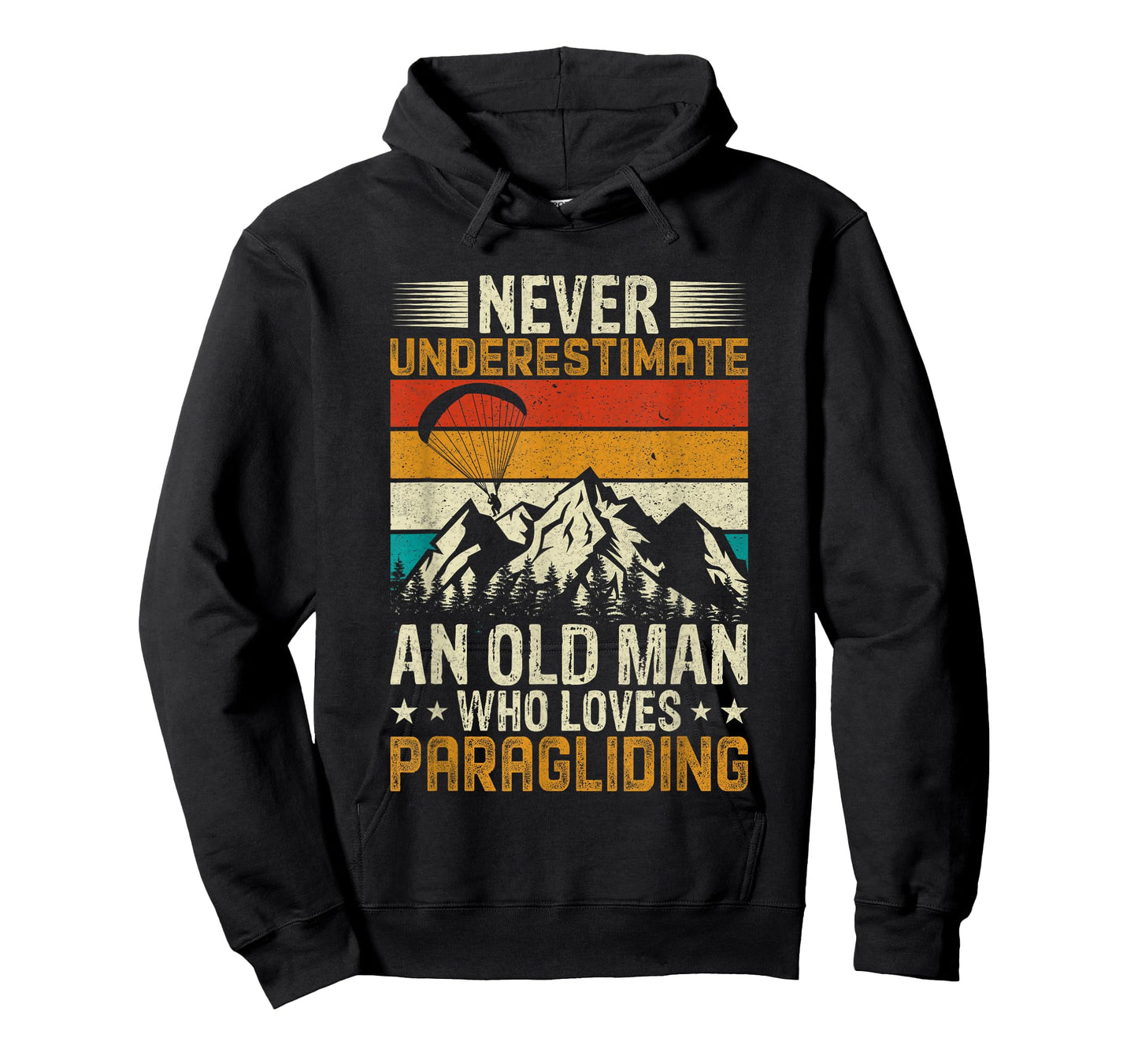 Mens - Never Underestimate an Old Man Who Loves Paragliding T-Shirt