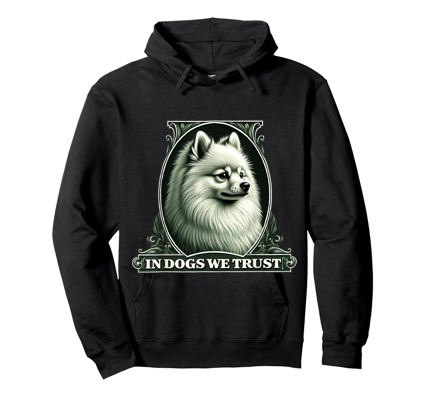 In Pomeranian We Trust Funny Vintage Pom Dog T-Shirt