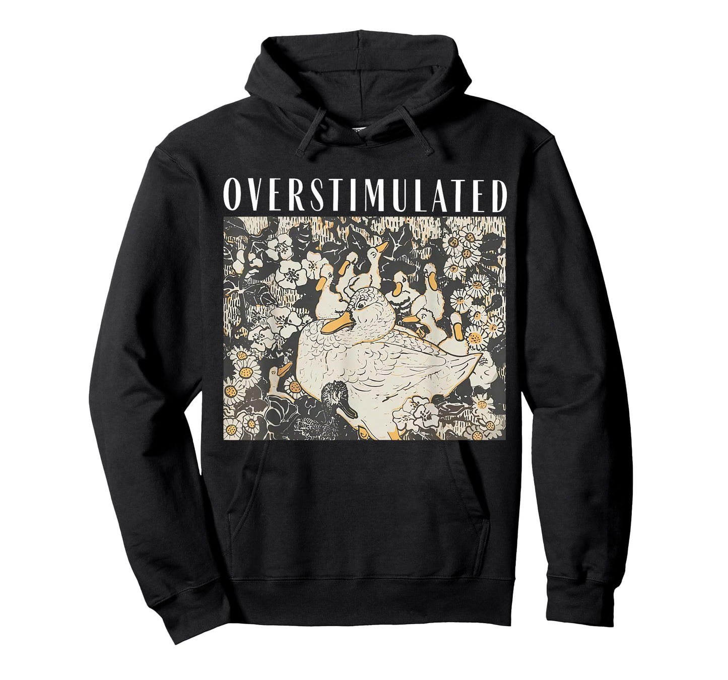 Overstimulated Mama Duck Farm Animal Homeschool Mom Life T-Shirt
